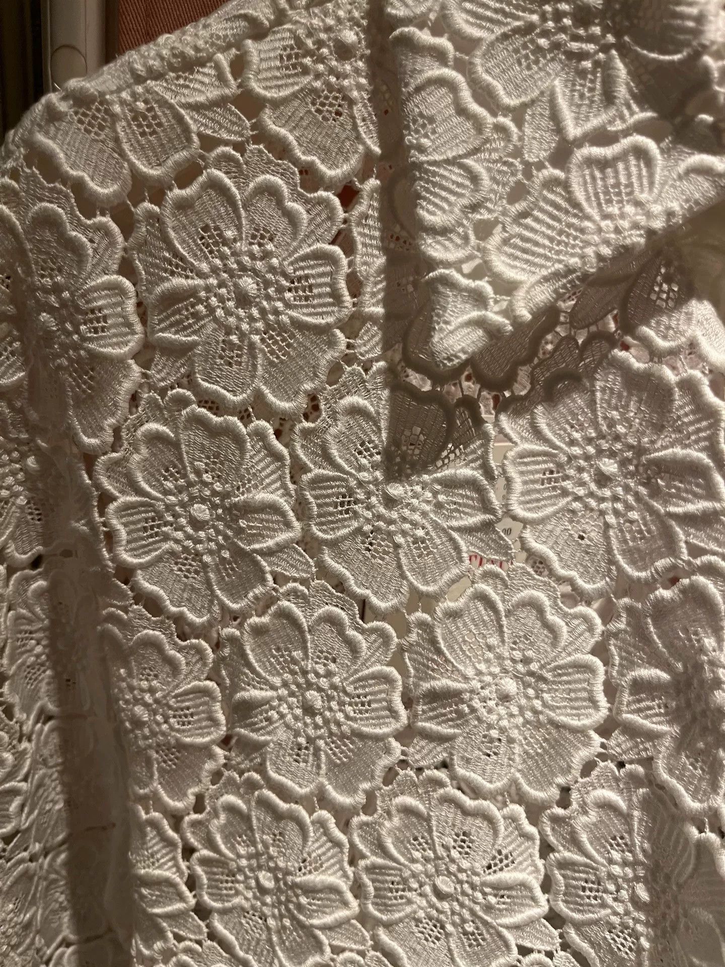 Valentino Valentino White Short Sleeve Lace Shirt Size US S / EU 44-46 / 1 - 6 Thumbnail