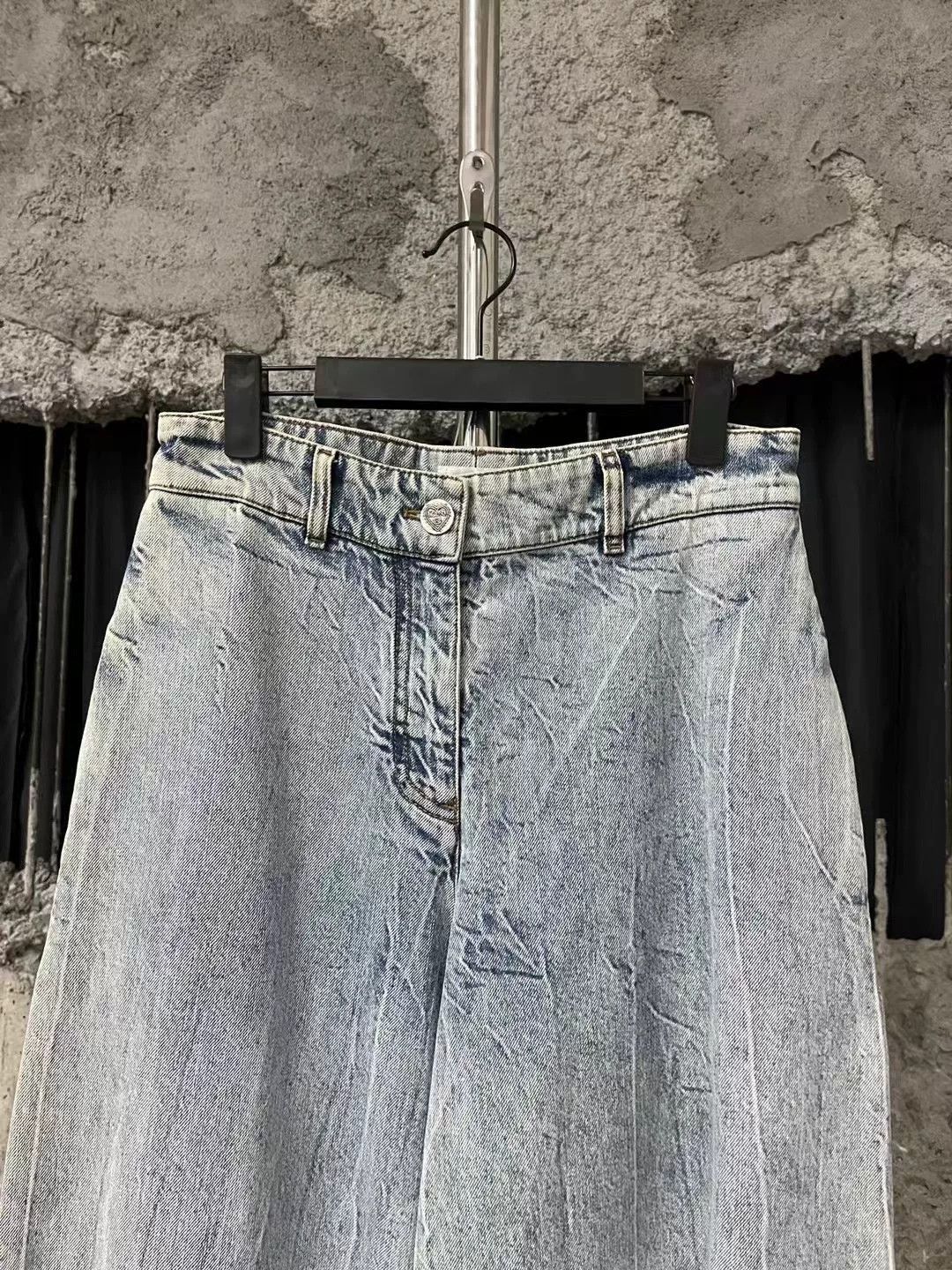 Chanel Chanel Denim Wide-Leg Pants Size US 38 / EU 54 - 3 Thumbnail