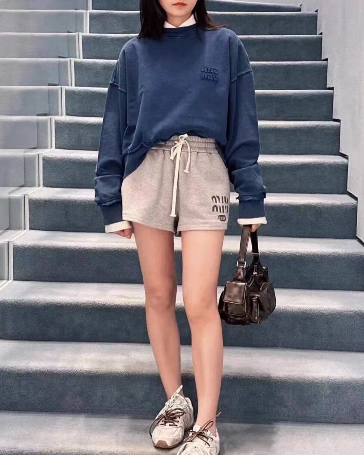 Miu Miu miumiu vintage washed blue sweatshirt Size US XS / EU 42 / 0 - 3 Thumbnail