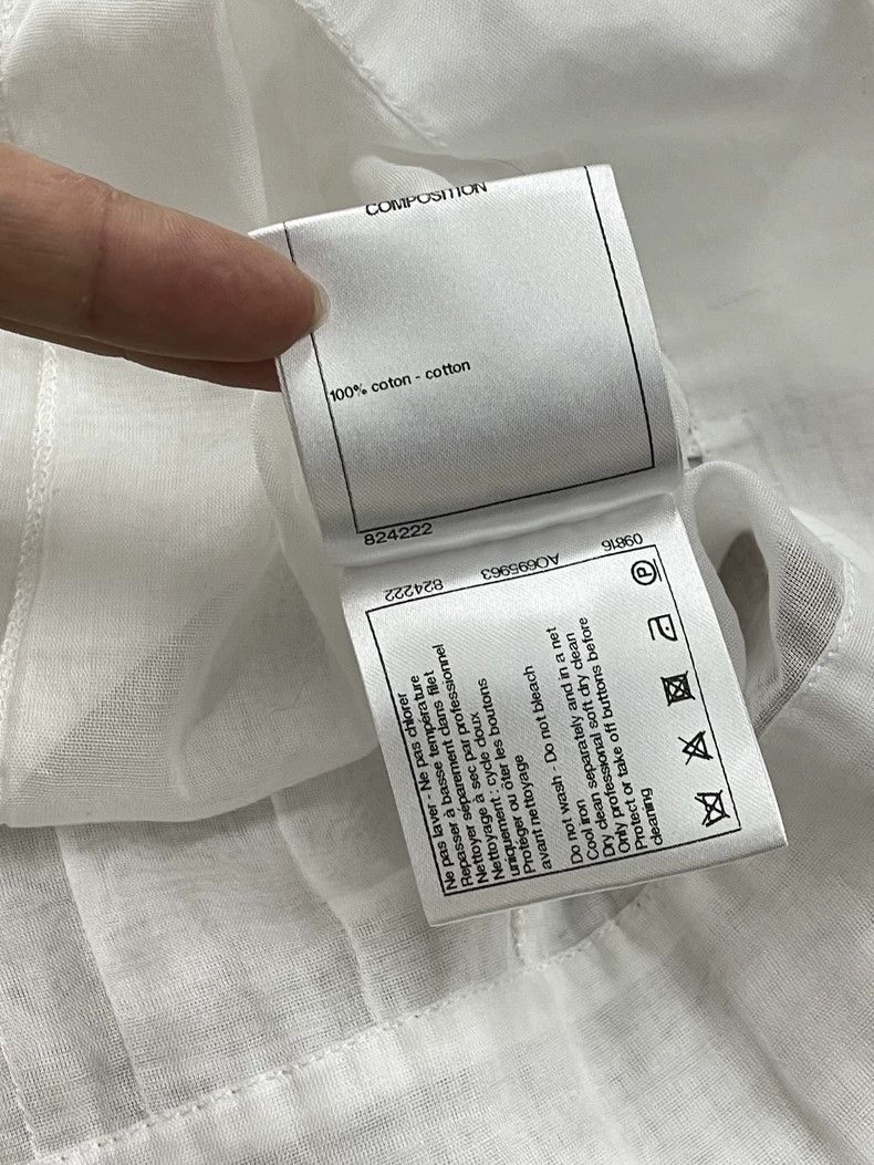 Chanel Chanel White Long Sleeve Shirt Size US S / EU 44-46 / 1 - 6 Thumbnail