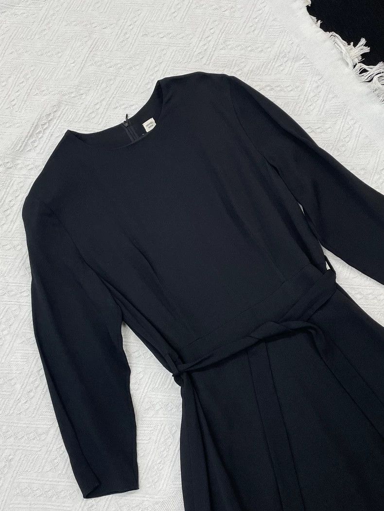 Hermes Hermes Black Belted Long Dress Size US 38 / EU 54 - 2 Thumbnail
