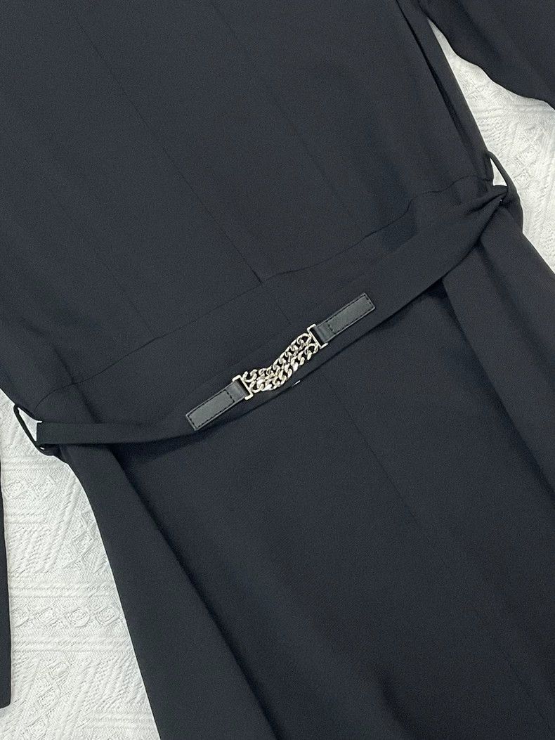Hermes Hermes Black Belted Long Dress Size US 38 / EU 54 - 5 Thumbnail