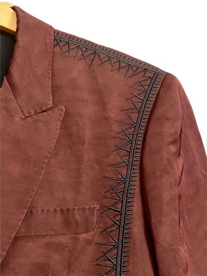 Haider Ackermann Haider Ackermann Embroidered Linen Blazer Size US M / EU 48-50 / 2 - 5 Thumbnail