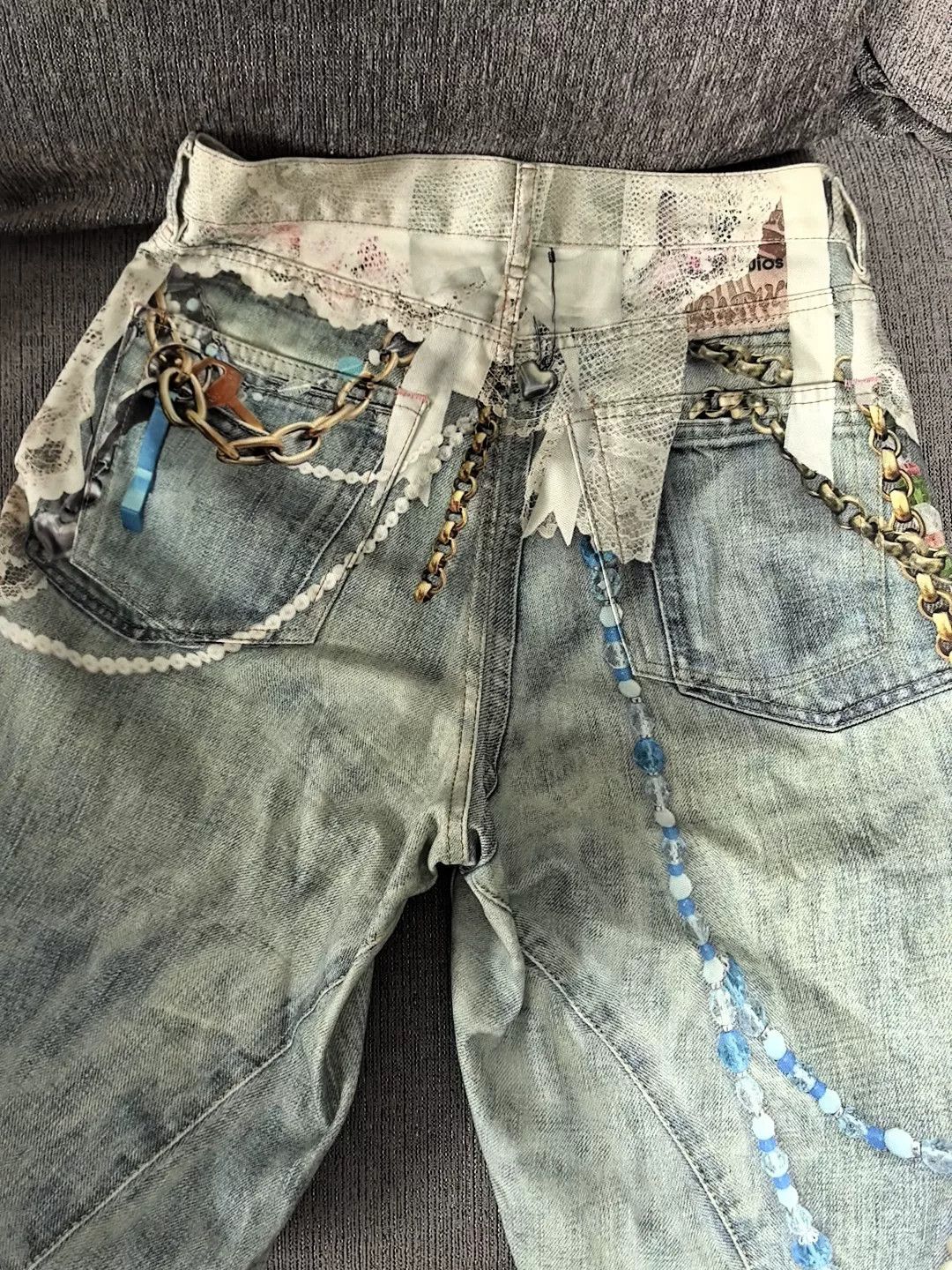 Acne Studios Acne Studios 1981 Pearl Chain Jeans Size US 26 / EU 42 - 6 Thumbnail