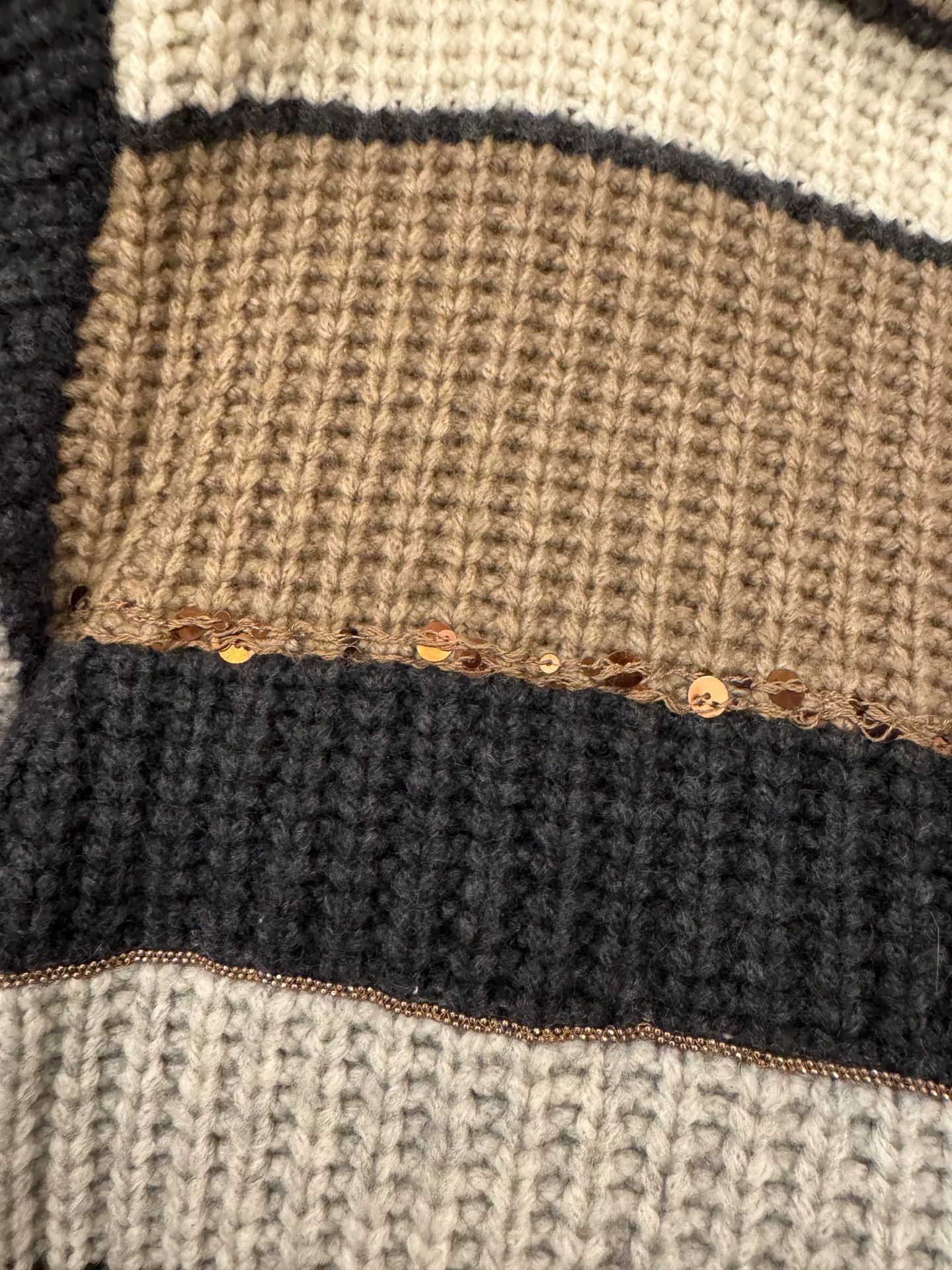 Brunello Cucinelli Brunello Cucinelli Striped Cashmere Sweater Size US XS / EU 42 / 0 - 3 Thumbnail