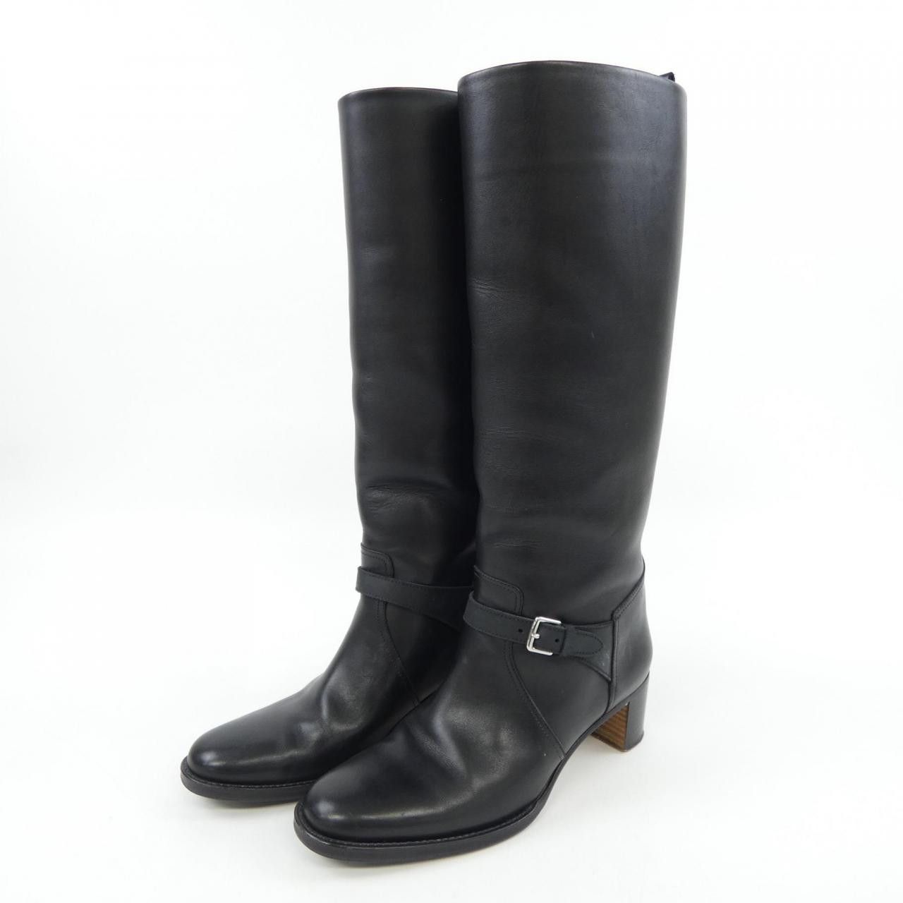 Hermes Hermes Hermes Long Boots Leather Long Boots 37 Leather Shoes DUTY FREE for USA Size ONE SIZE - 3 Thumbnail