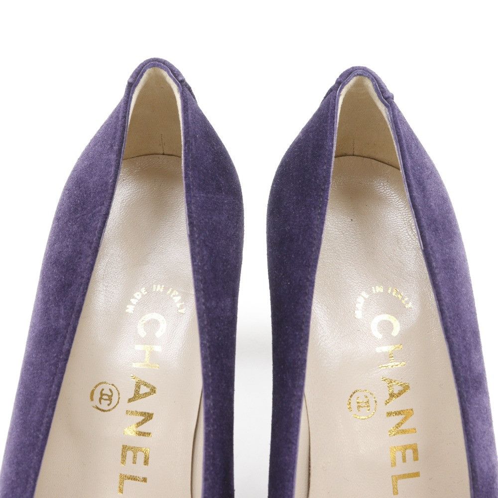 Chanel Chanel Chanel Coco Mark Suede Pumps Suede Shoes A10859X01041 DUTY FREE for USA Size ONE SIZE - 5 Thumbnail