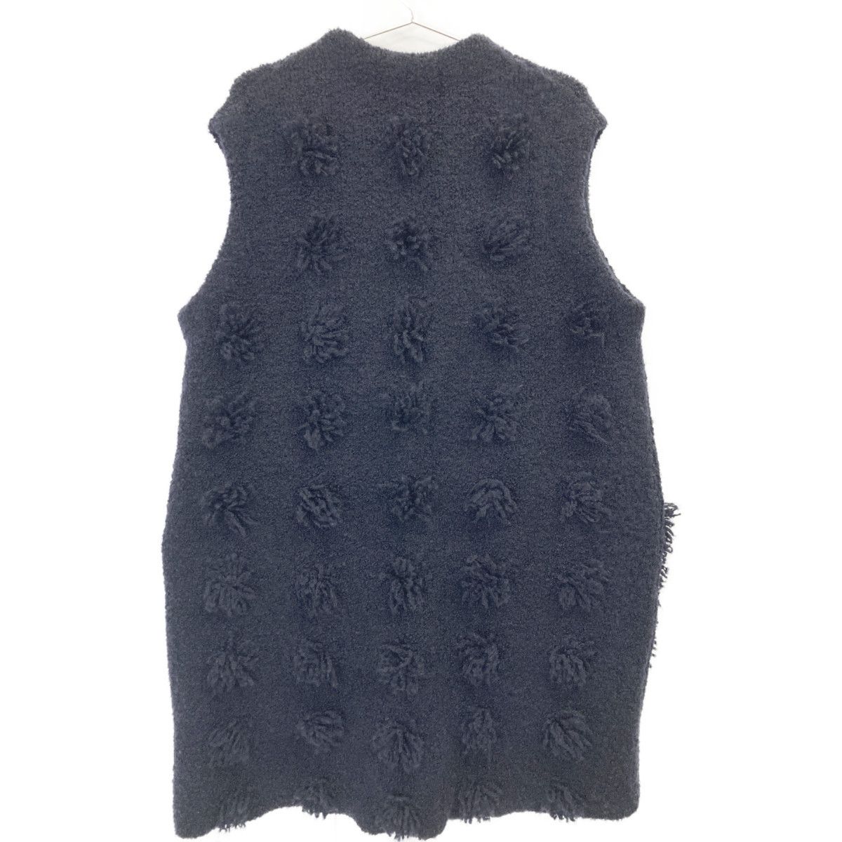 Other Other Drawer 7G Milano Wool Mohair Fringe Vest Others Tops 6515-299-0541 DUTY FREE for USA Size ONE SIZE - 3 Thumbnail