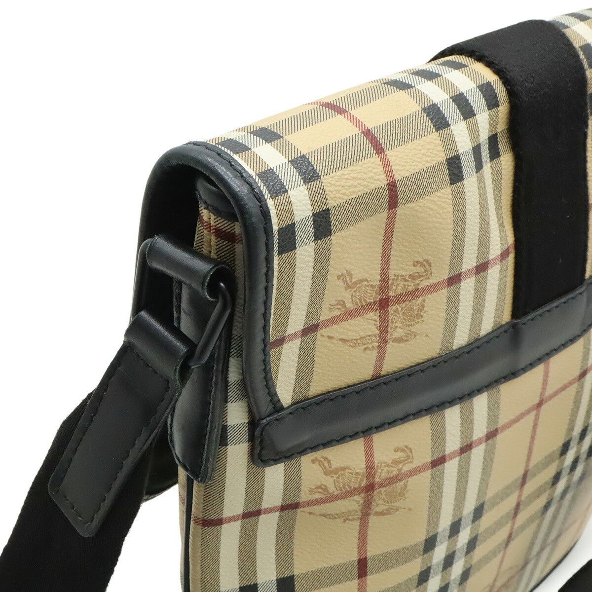 Burberry Burberry Burberry Check Coated Canvas Shoulder Bag Canvas Shoulder Bag DUTY FREE for USA Size ONE SIZE - 4 Thumbnail