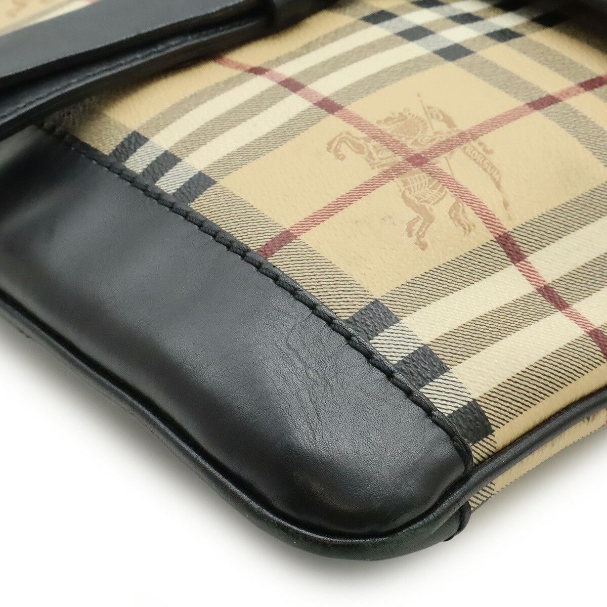 Burberry Burberry Burberry Check Coated Canvas Shoulder Bag Canvas Shoulder Bag DUTY FREE for USA Size ONE SIZE - 3 Thumbnail