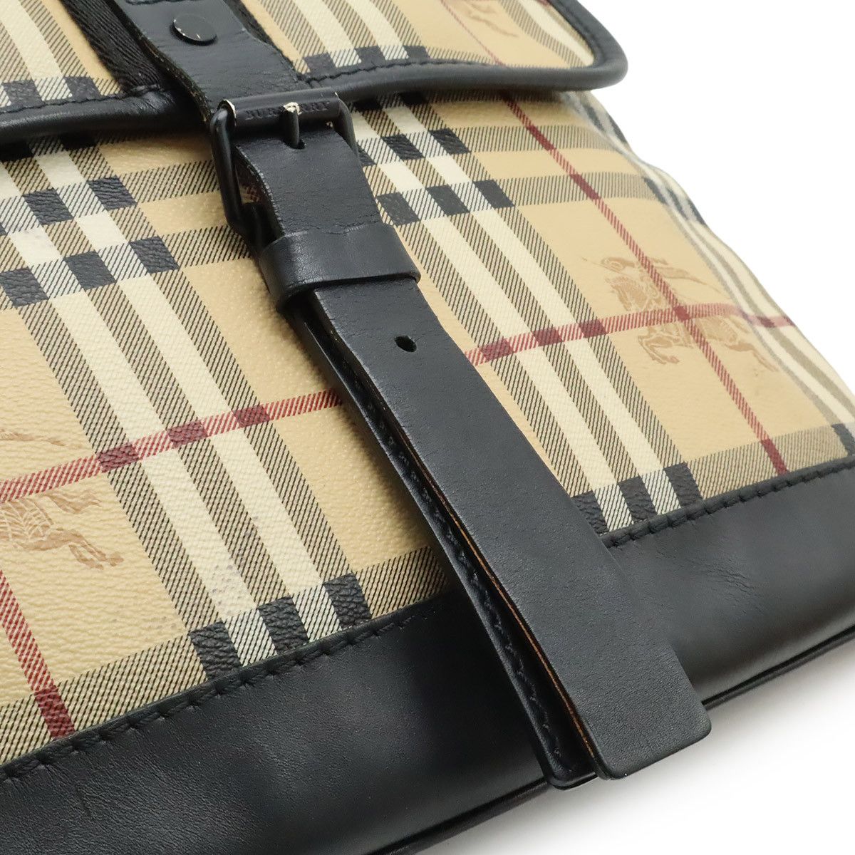 Burberry Burberry Burberry Check Coated Canvas Shoulder Bag Canvas Shoulder Bag DUTY FREE for USA Size ONE SIZE - 6 Thumbnail