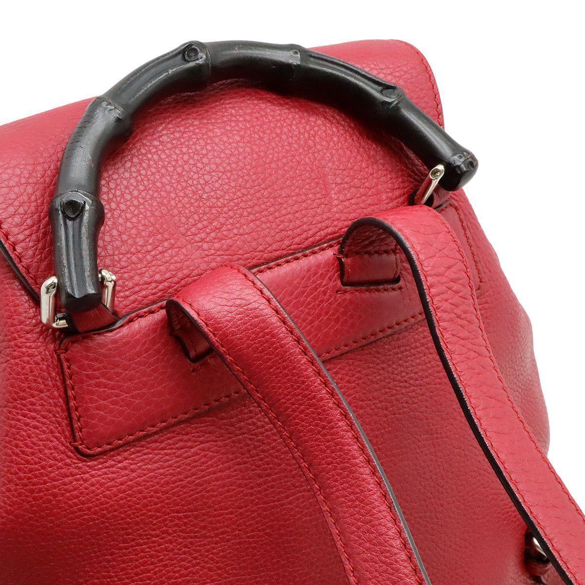 Gucci Gucci Gucci Bamboo Leather 2way Backpack Leather Backpack 370833 DUTY FREE for USA Size ONE SIZE - 4 Thumbnail