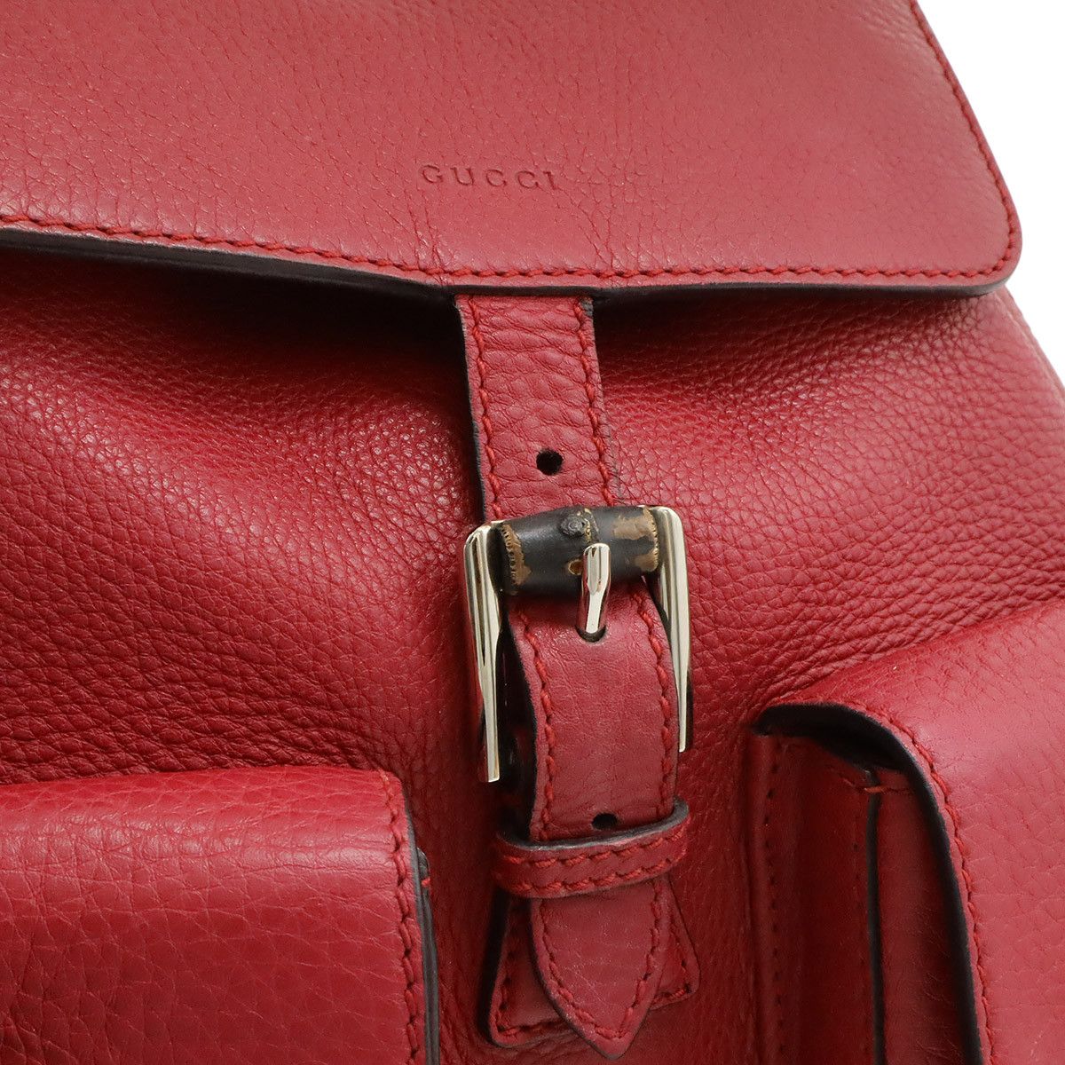 Gucci Gucci Gucci Bamboo Leather 2way Backpack Leather Backpack 370833 DUTY FREE for USA Size ONE SIZE - 8 Thumbnail