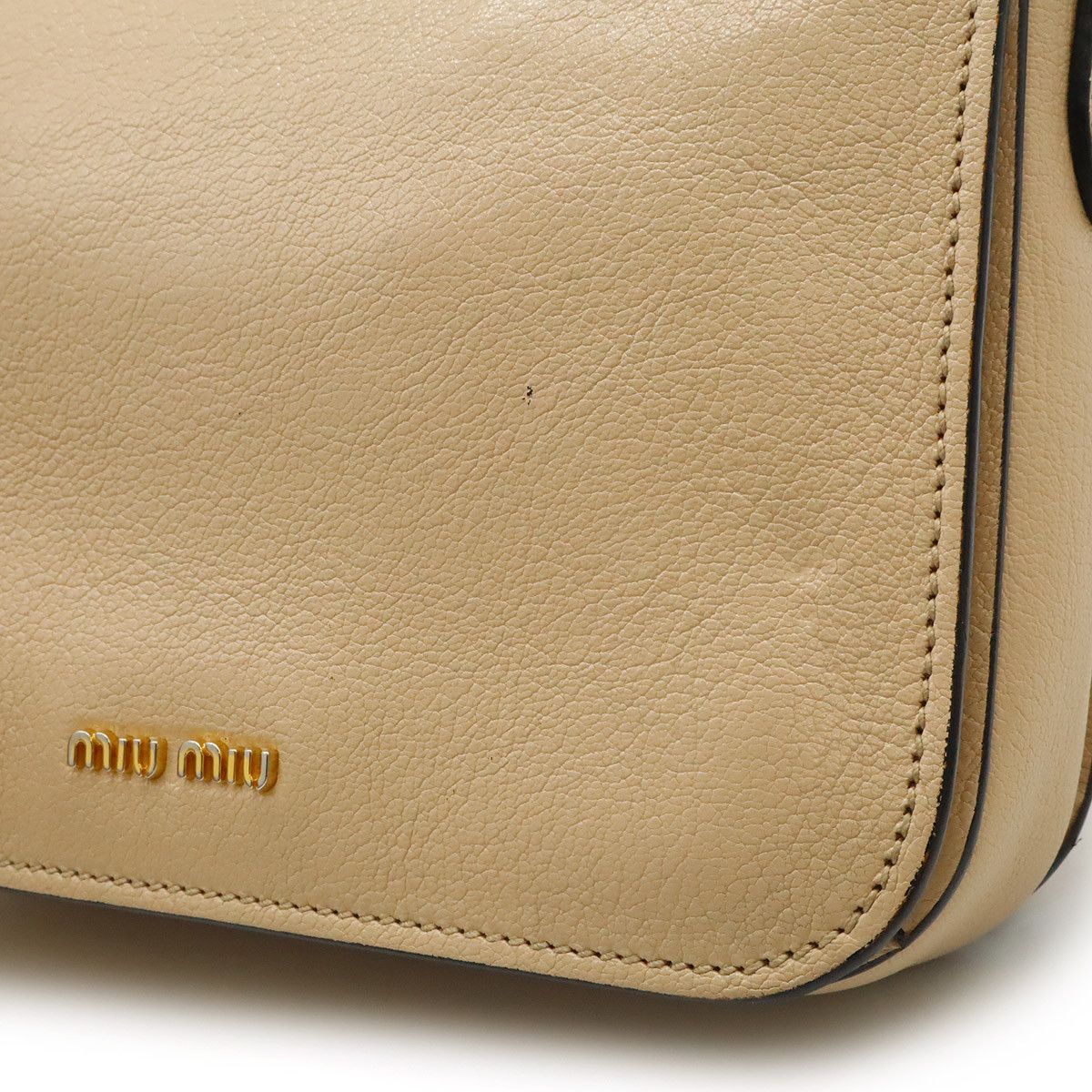 Miu Miu Miu Miu Miu Miu Madras Leather 2way Bag Leather Shoulder Bag RN0717 DUTY FREE for USA Size ONE SIZE - 9 Thumbnail