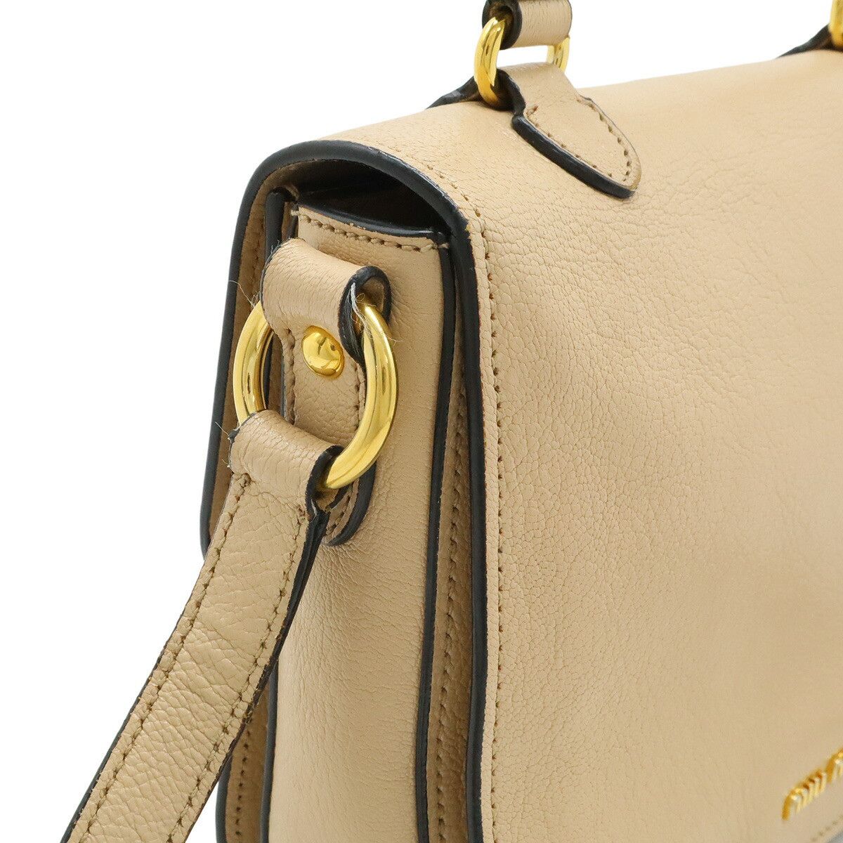 Miu Miu Miu Miu Miu Miu Madras Leather 2way Bag Leather Shoulder Bag RN0717 DUTY FREE for USA Size ONE SIZE - 4 Thumbnail