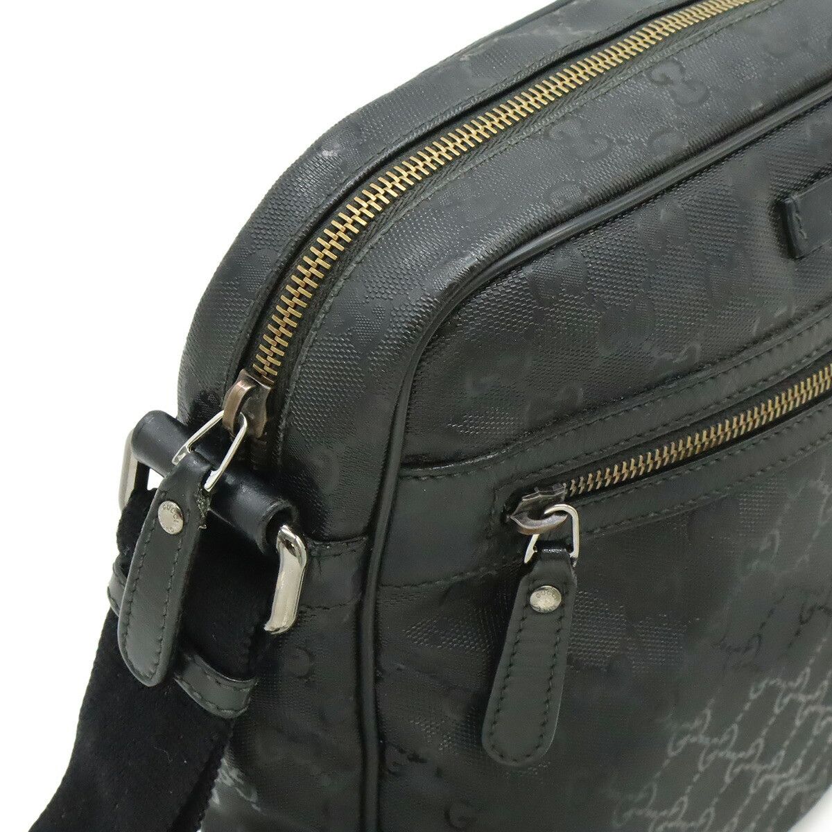 Gucci Gucci Gucci GG Imprime PVC Shoulder Bag Canvas Crossbody Bag 201448 DUTY FREE for USA Size ONE SIZE - 6 Thumbnail