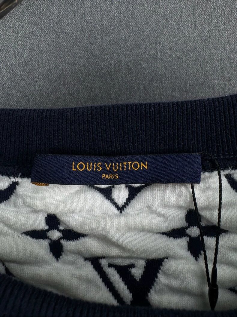 Louis Vuitton LOUIS VUITTON Monogram Knit Sweatshirt Size US XXL / EU 58 / 5 - 4 Thumbnail