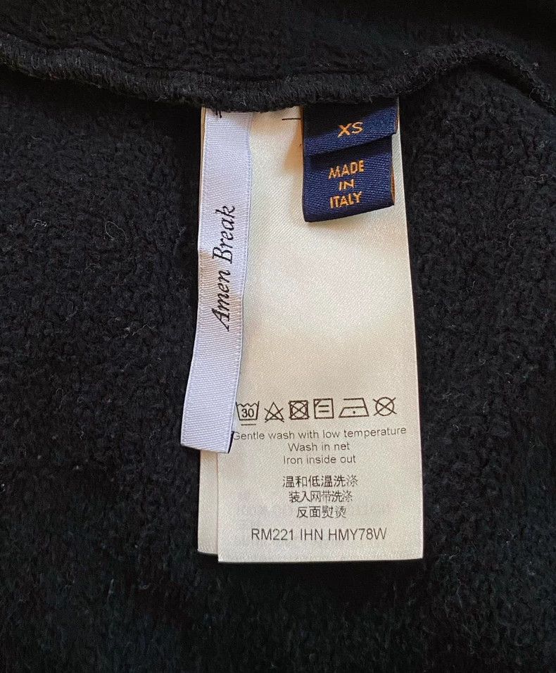 Louis Vuitton Louis Vuitton Black Logo Sweatshirt Size US XS / EU 42 / 0 - 6 Thumbnail