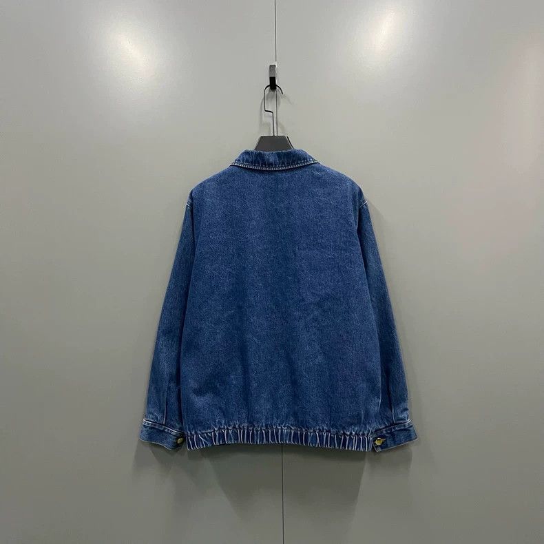 Gucci GUCCI Striped Metal Buckle Denim Jacket Size US M / EU 48-50 / 2 - 2 Thumbnail