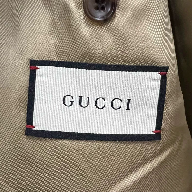 Gucci GUCCI Striped Metal Buckle Denim Jacket Size US M / EU 48-50 / 2 - 4 Thumbnail