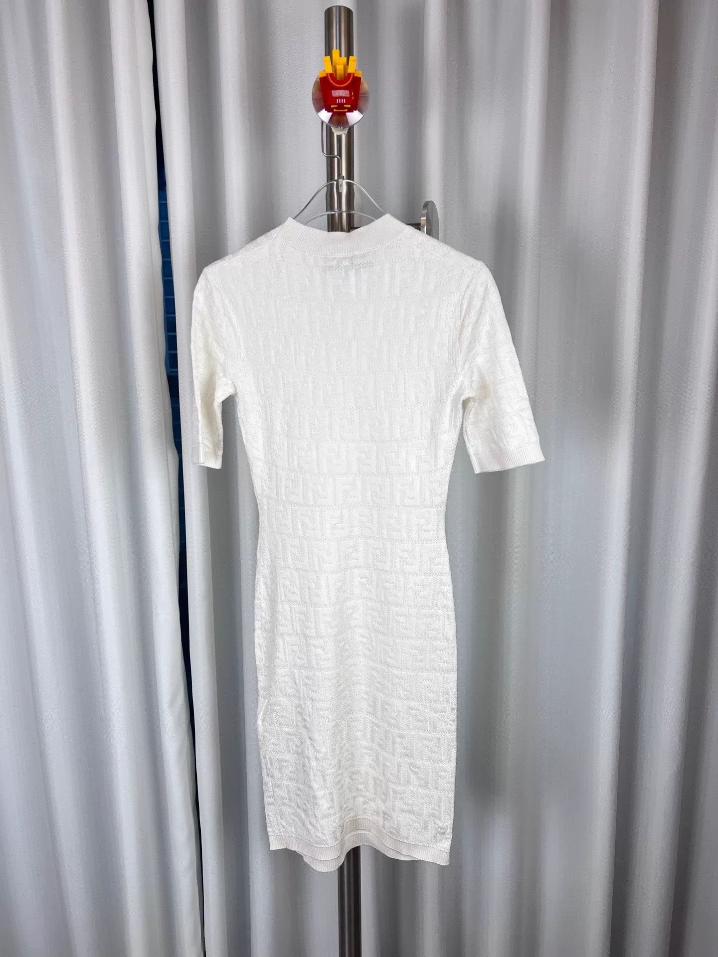 Fendi Fendi White Double F Knit Dress Size US S / EU 44-46 / 1 - 2 Thumbnail