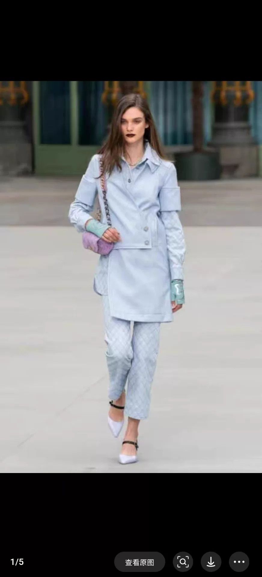 Chanel Chanel Crystal Button Blue Coat Size US XS / EU 42 / 0 - 8 Thumbnail