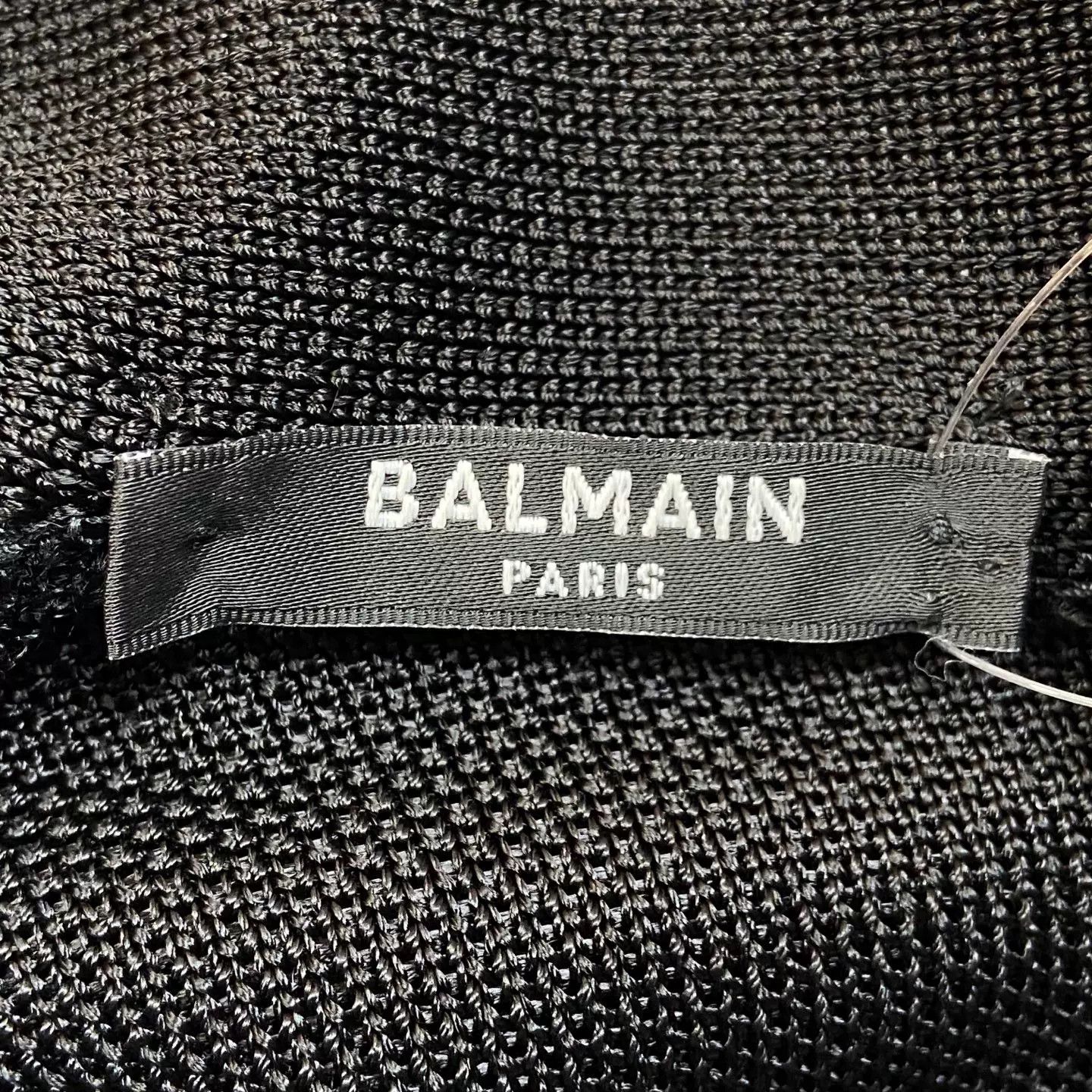 Balmain black knitted dress with gold buttons Size US S / EU 44-46 / 1 - 4 Thumbnail