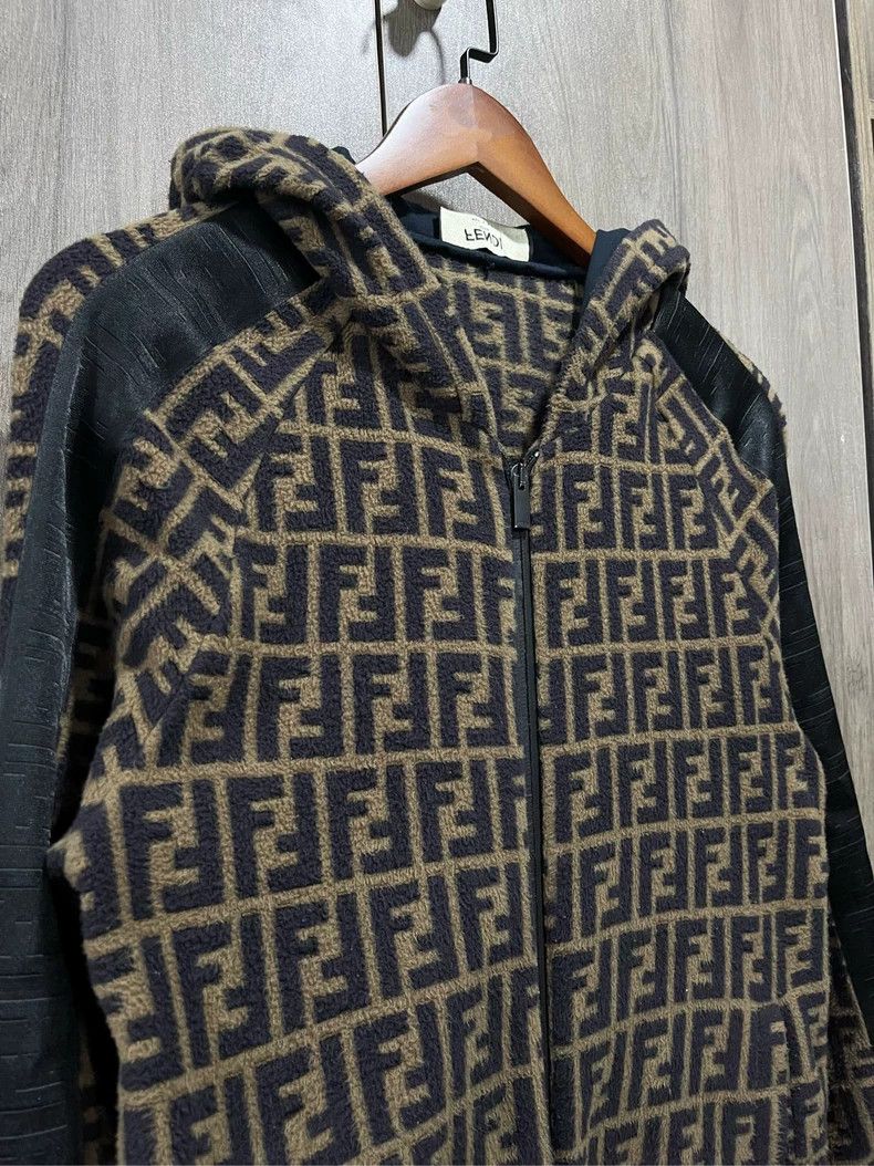 Fendi Fendi Monogram Zip Hooded Jacket Size US S / EU 44-46 / 1 - 4 Thumbnail