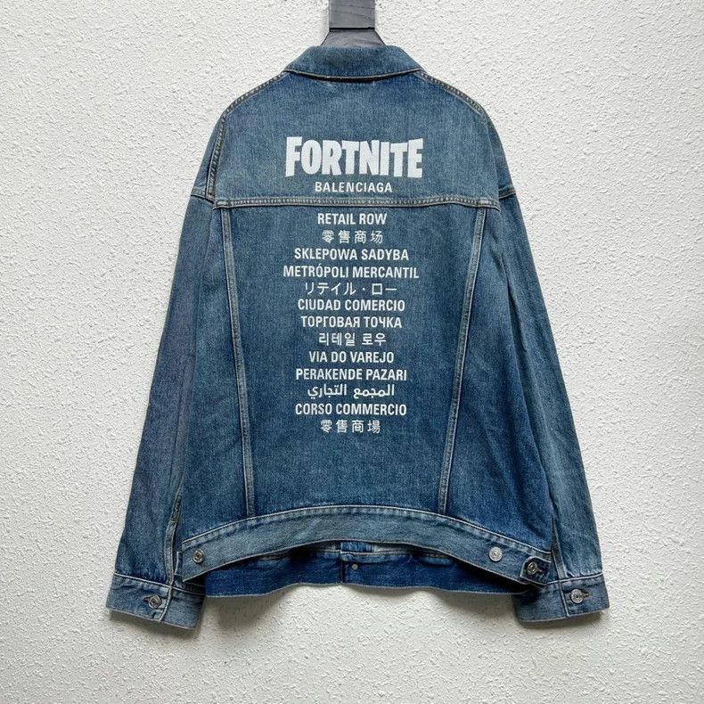 Balenciaga Balenciaga Fortnite Denim Jacket Blue XS Size US XS / EU 42 / 0 - 2 Thumbnail