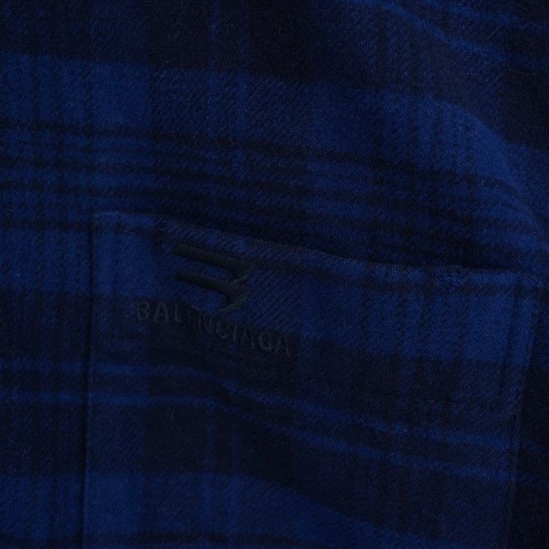 Balenciaga Balenciaga Flannel Plaid Jacket Shirt Size US S / EU 44-46 / 1 - 4 Thumbnail