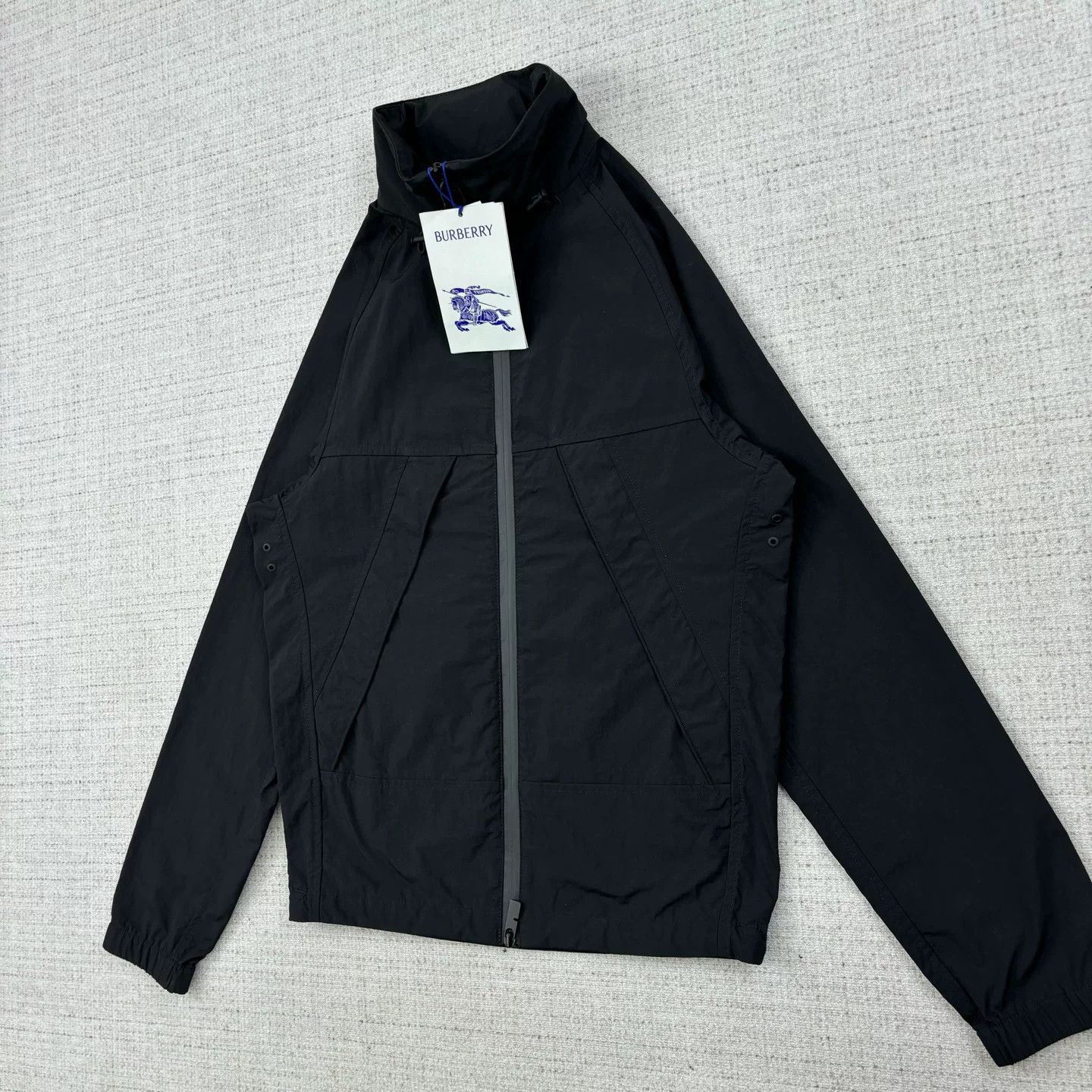 Burberry Burberry Solid Equestrian Knight Zip Jacket Size US XXS / EU 40 - 2 Thumbnail
