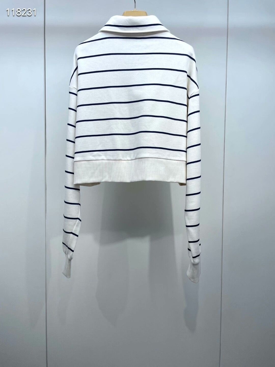 Miu Miu miu miu striped embroidered logo casual sweatshirt Size US XS / EU 42 / 0 - 2 Thumbnail