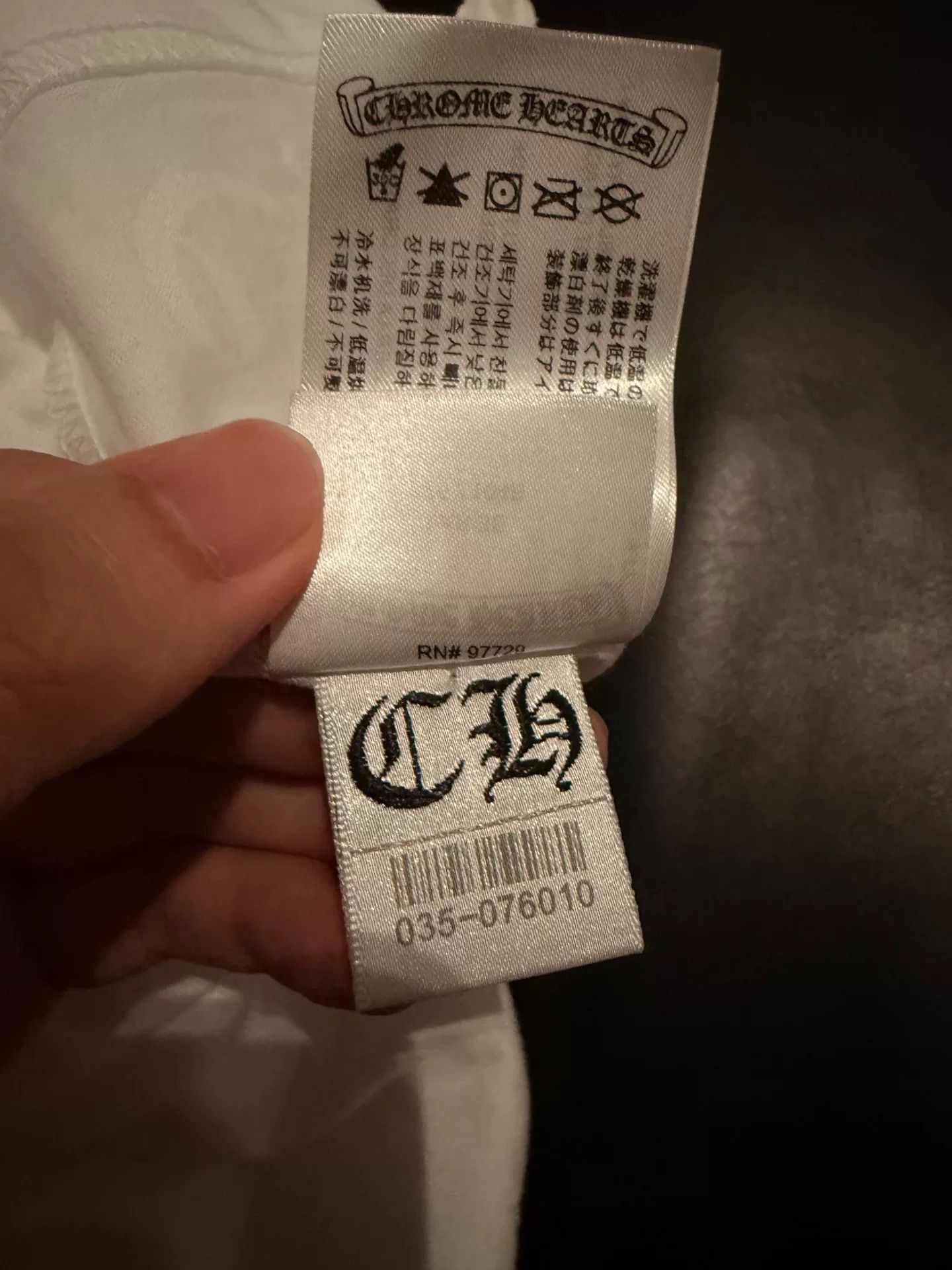Chrome Hearts Chrome Hearts White Blue Logo Long Sleeve Size US L / EU 52-54 / 3 - 7 Thumbnail