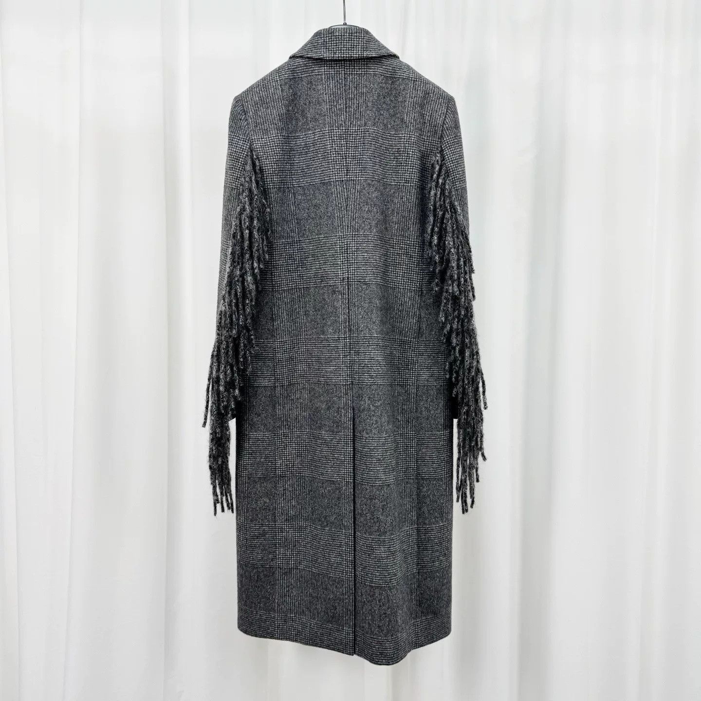 Max Mara maxmara gray plaid wool coat Size US M / EU 48-50 / 2 - 2 Thumbnail