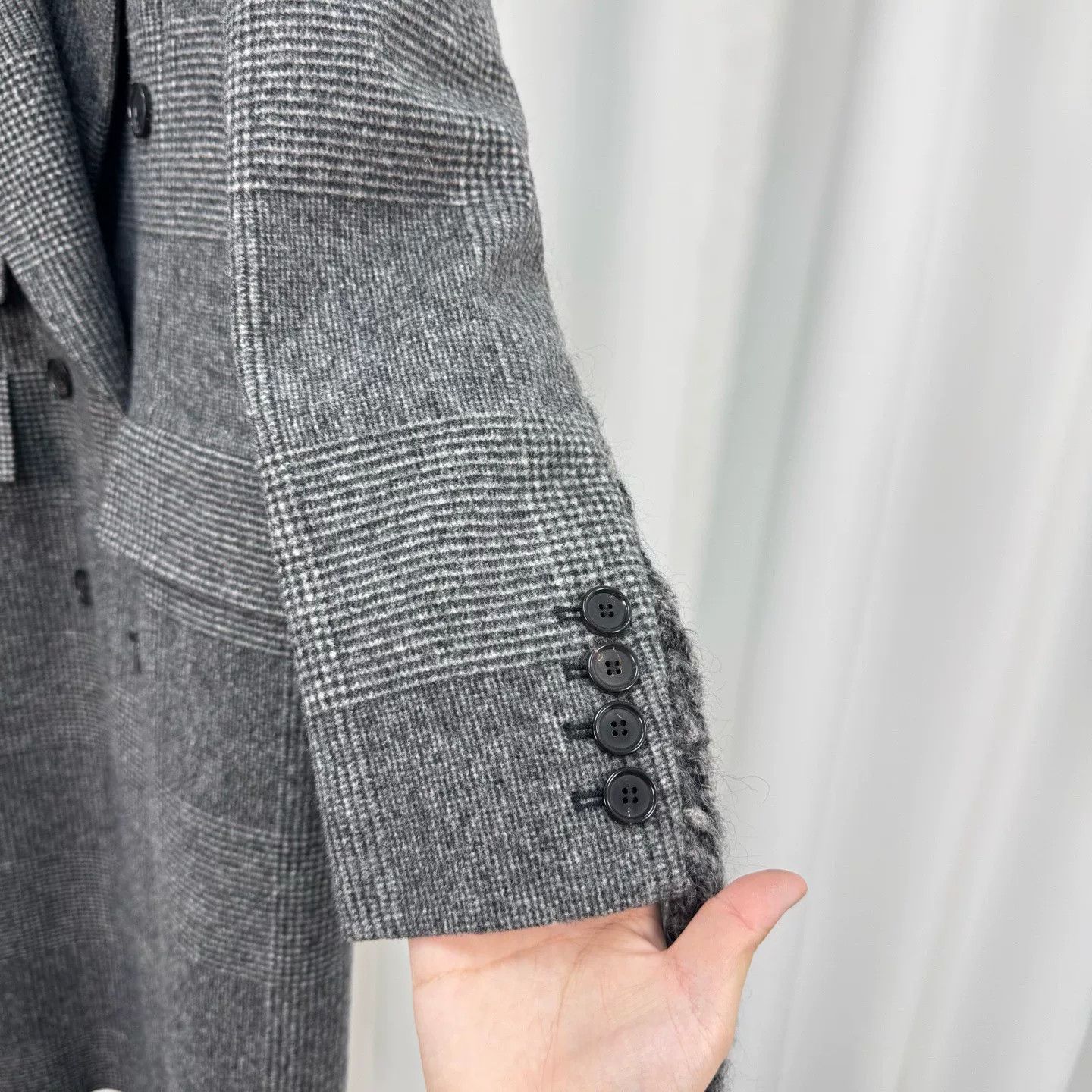 Max Mara maxmara gray plaid wool coat Size US M / EU 48-50 / 2 - 4 Thumbnail
