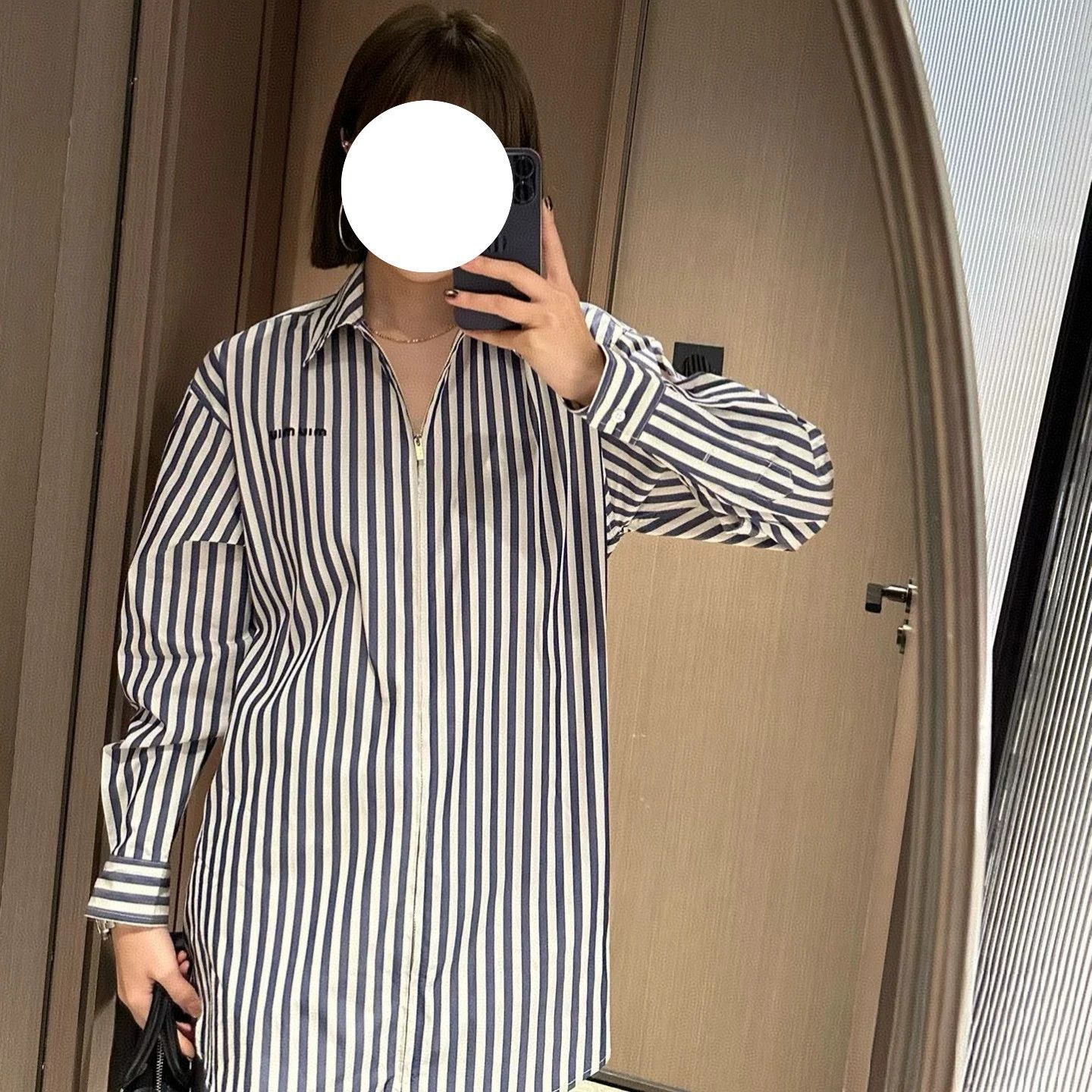 Miu Miu miumiu black and white striped zip jacket Size US S / EU 44-46 / 1 - 6 Thumbnail
