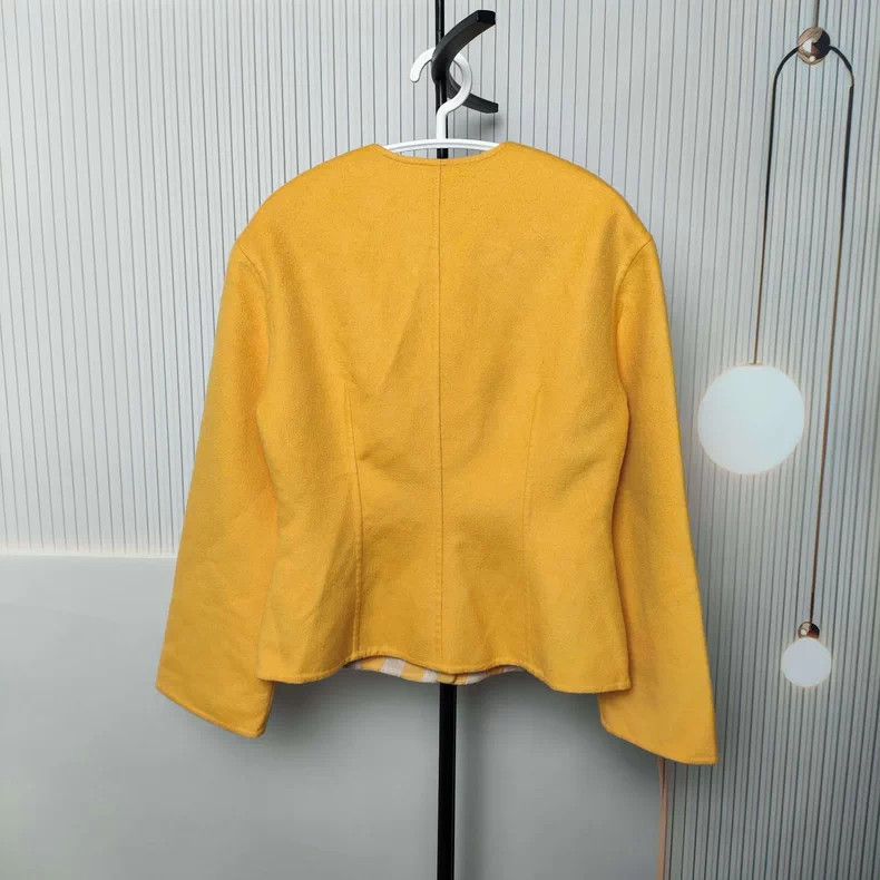 Hermes Hermes Yellow Cashmere Coat Size 36 Size US S / EU 44-46 / 1 - 2 Thumbnail