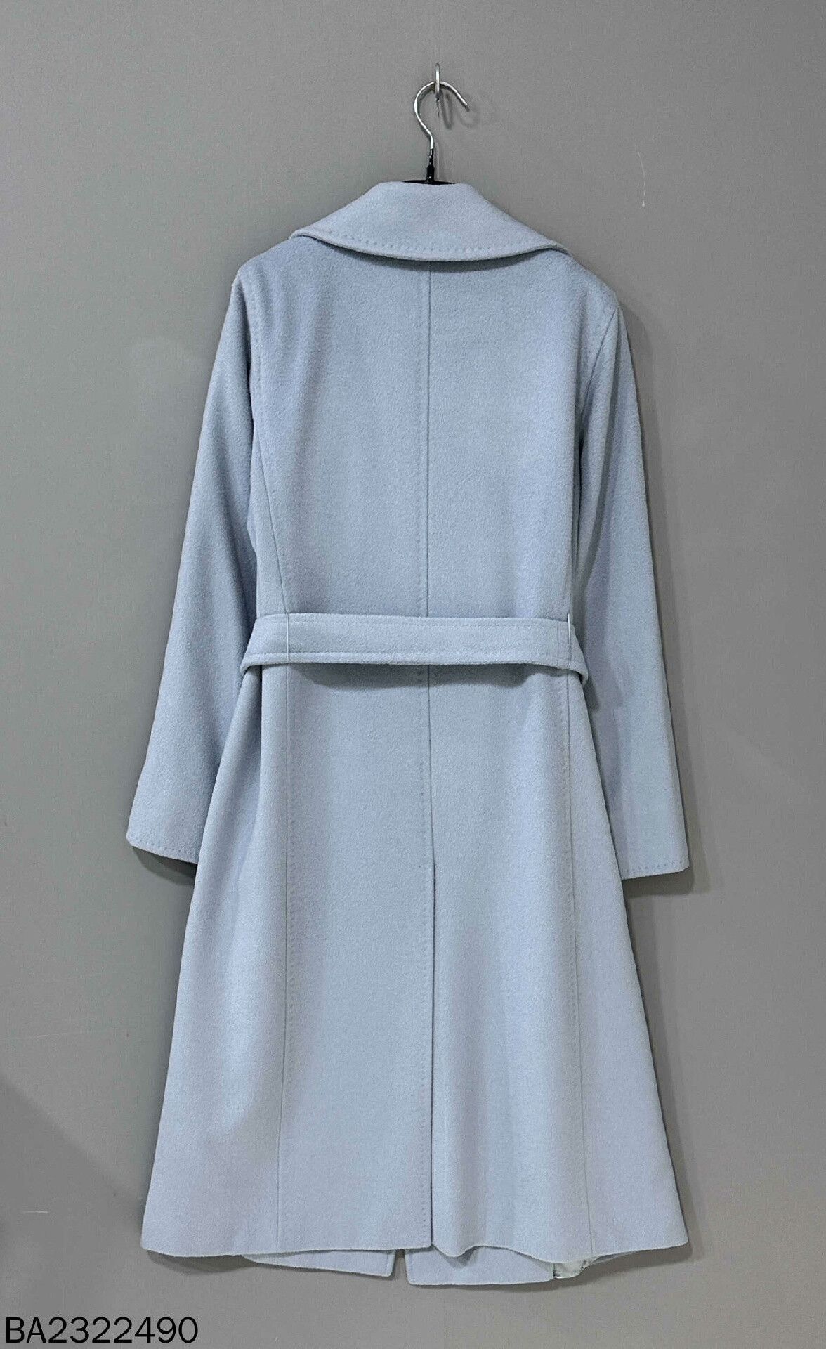 Max Mara Manuela Light Blue Long Coat by MaxMara Size US L / EU 52-54 / 3 - 3 Thumbnail