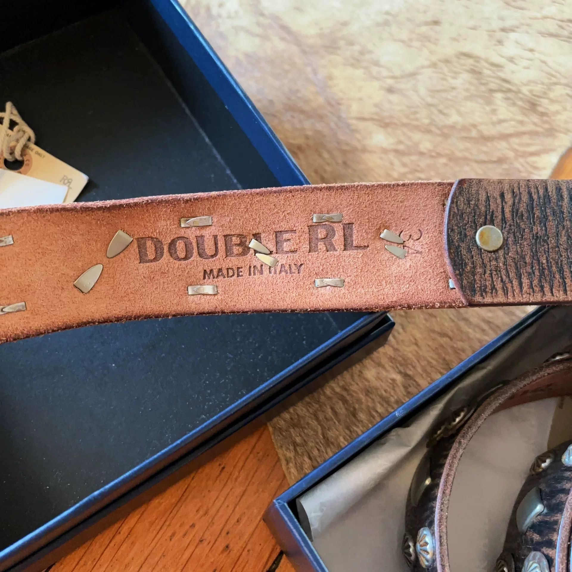 RRL Ralph Lauren RRL Ralph Lauren Men's Bullhead Belt Size 32 - 4 Thumbnail