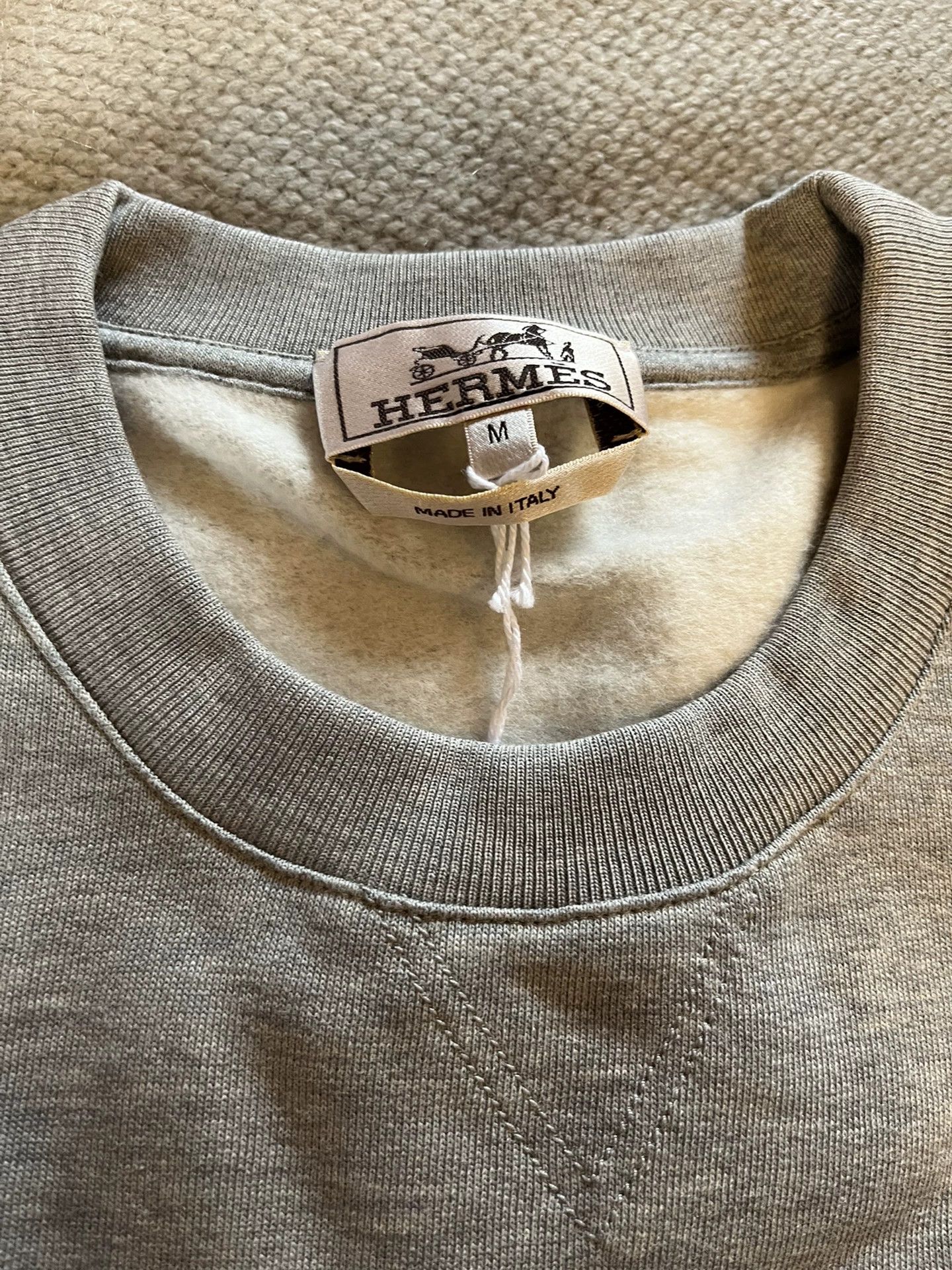 Hermes Hermes Men's Gray Long-Sleeve Sweatshirt Size US M / EU 48-50 / 2 - 3 Thumbnail