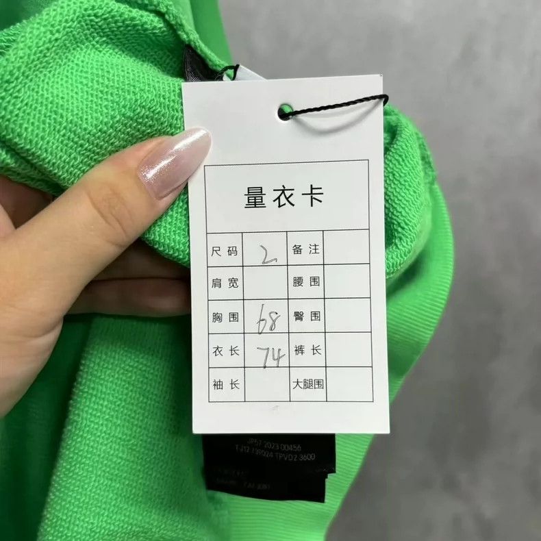 Balenciaga Balenciaga Green Embroidered Logo Hoodie Size US XXS / EU 40 - 7 Thumbnail