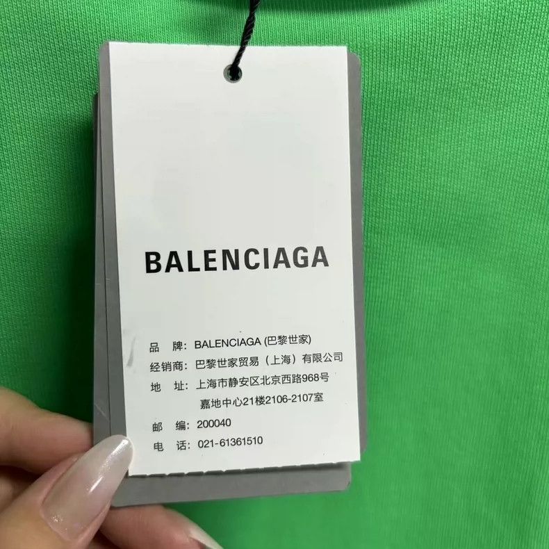 Balenciaga Balenciaga Green Embroidered Logo Hoodie Size US XXS / EU 40 - 6 Thumbnail