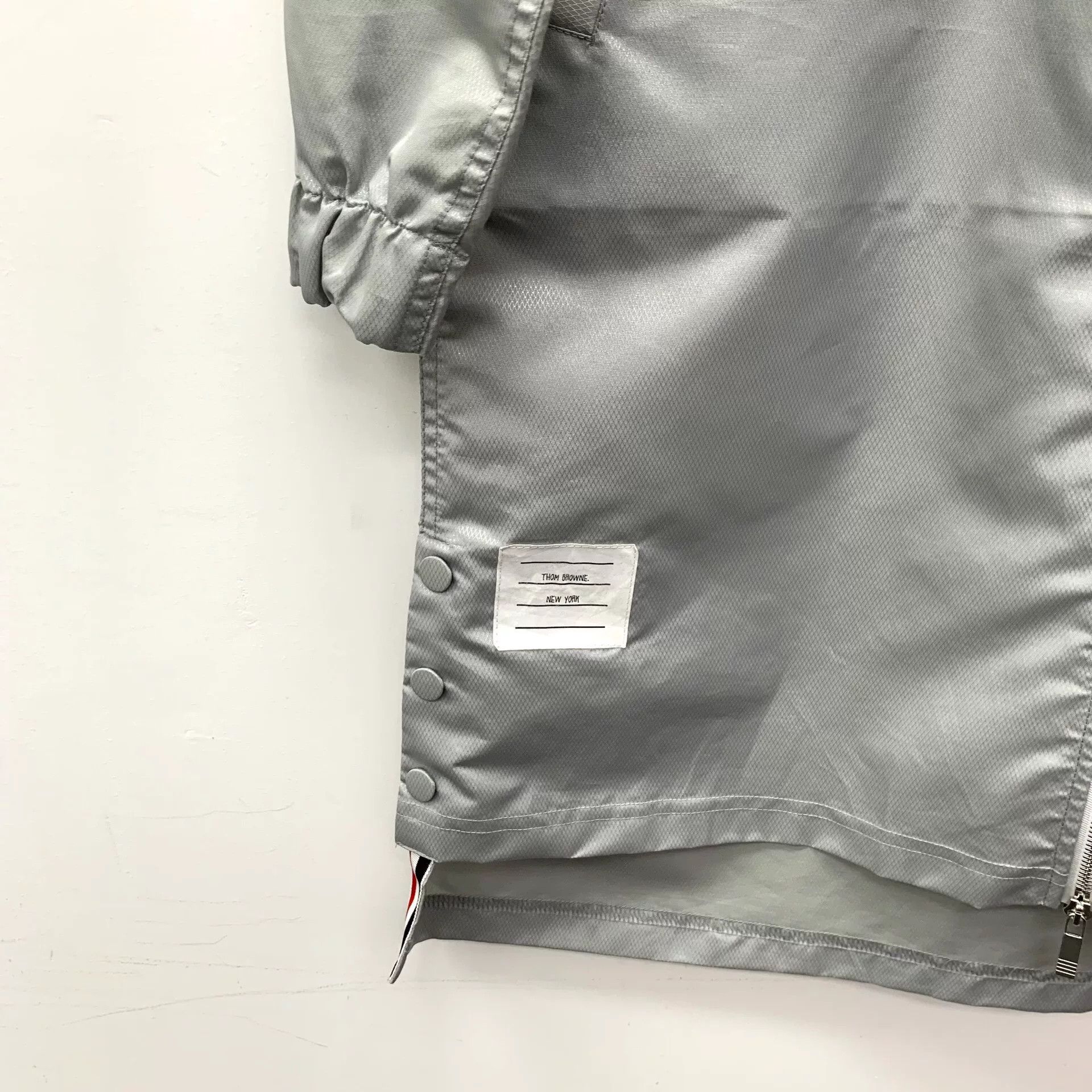 Thom Browne thom browne gray zip-up hooded coat Size US M / EU 48-50 / 2 - 5 Thumbnail