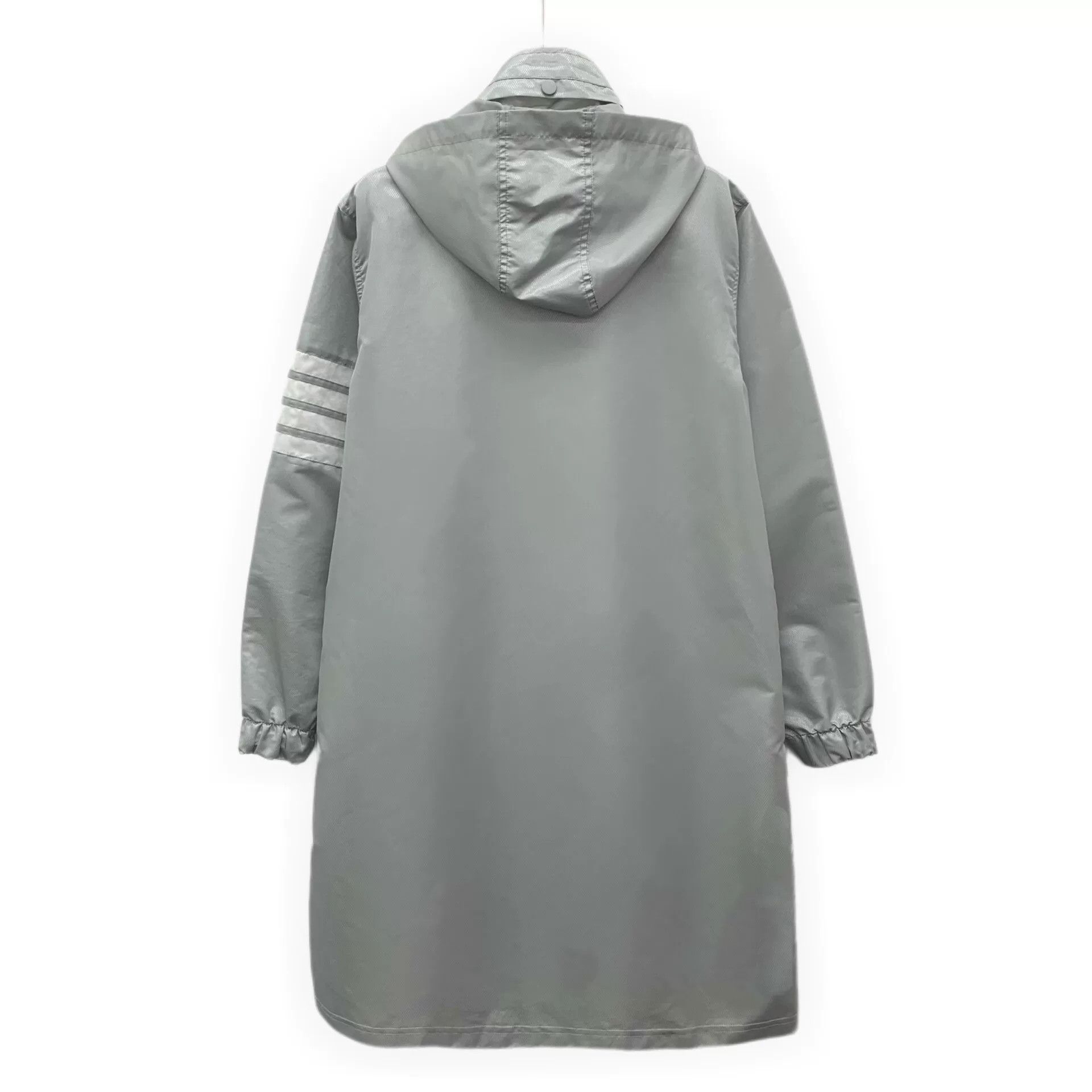Thom Browne thom browne gray long sleeve hooded coat Size US M / EU 48-50 / 2 - 2 Thumbnail