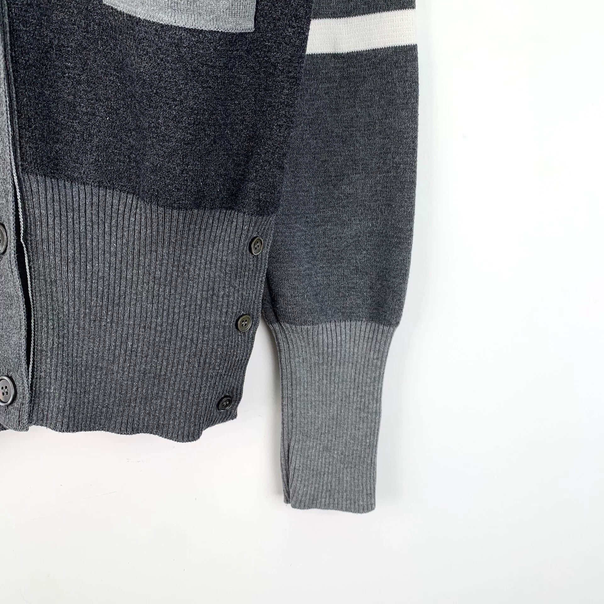 Thom Browne thom browne color-blocked v-neck cardigan Size US XS / EU 42 / 0 - 4 Thumbnail