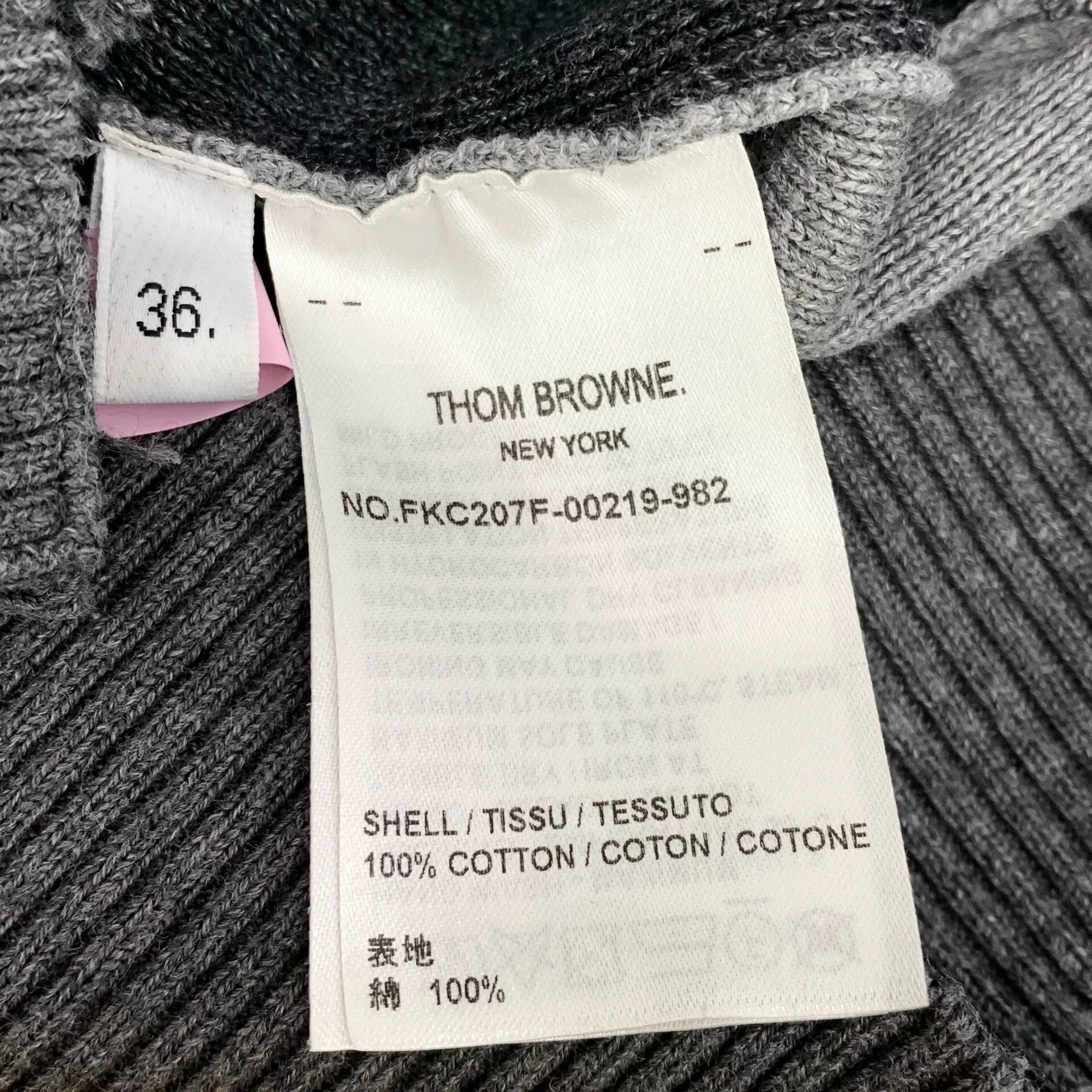 Thom Browne thom browne color-blocked v-neck cardigan Size US XS / EU 42 / 0 - 6 Thumbnail