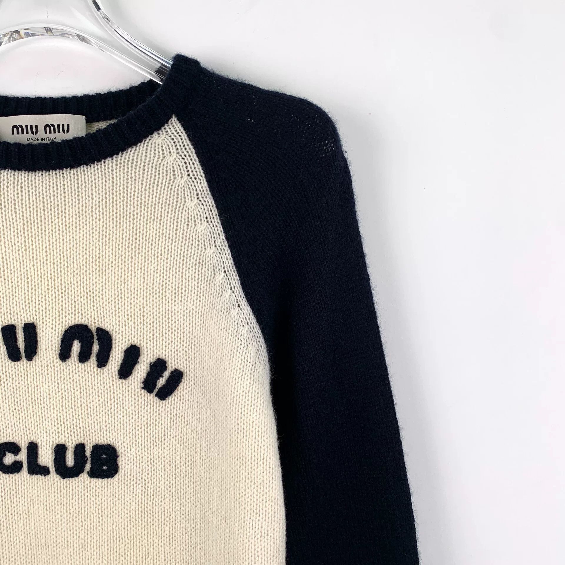 Miu Miu miu miu color block logo sweater Size US M / EU 48-50 / 2 - 3 Thumbnail