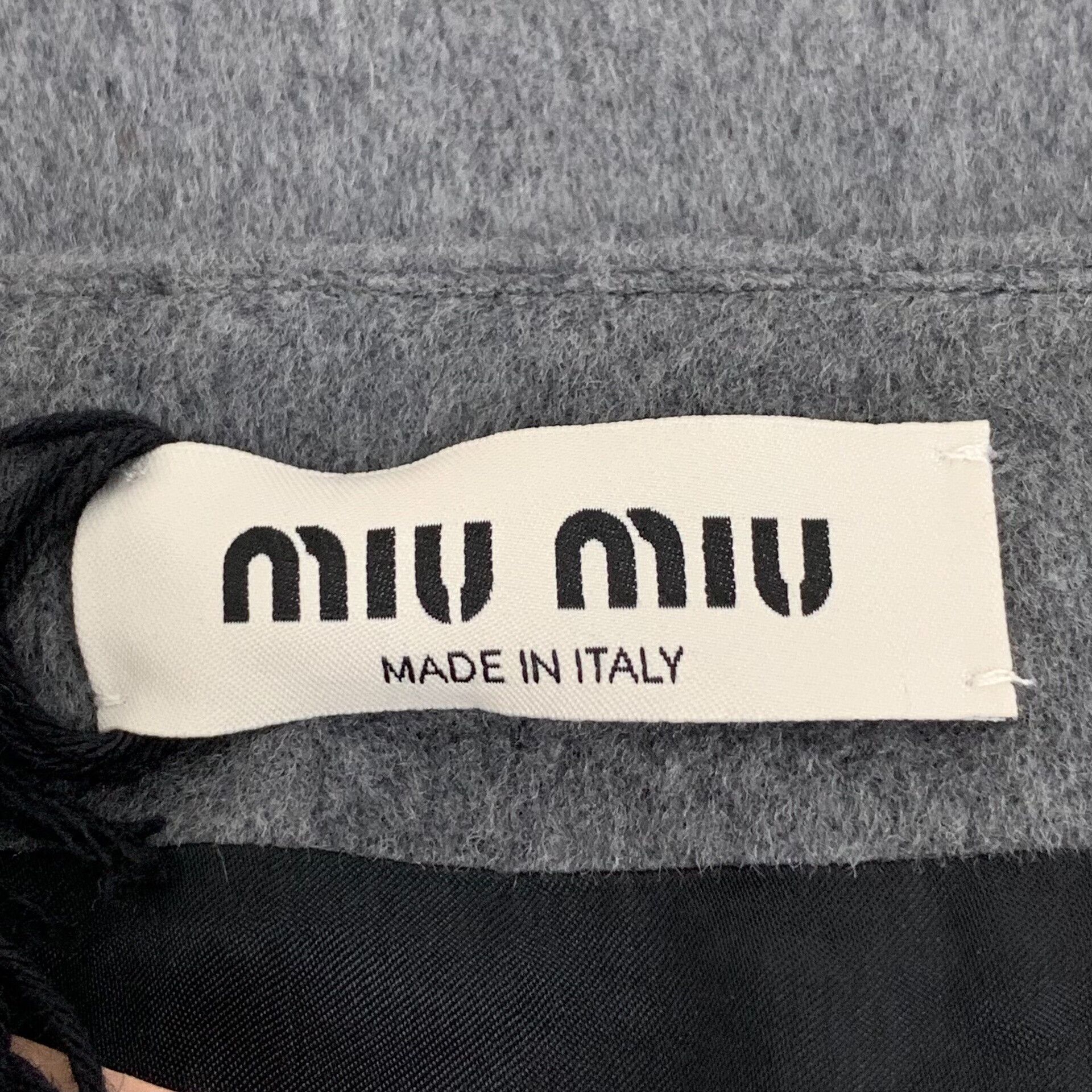 Miu Miu gray embroidered wool casual skirt by miu miu Size US 38 / EU 54 - 5 Thumbnail