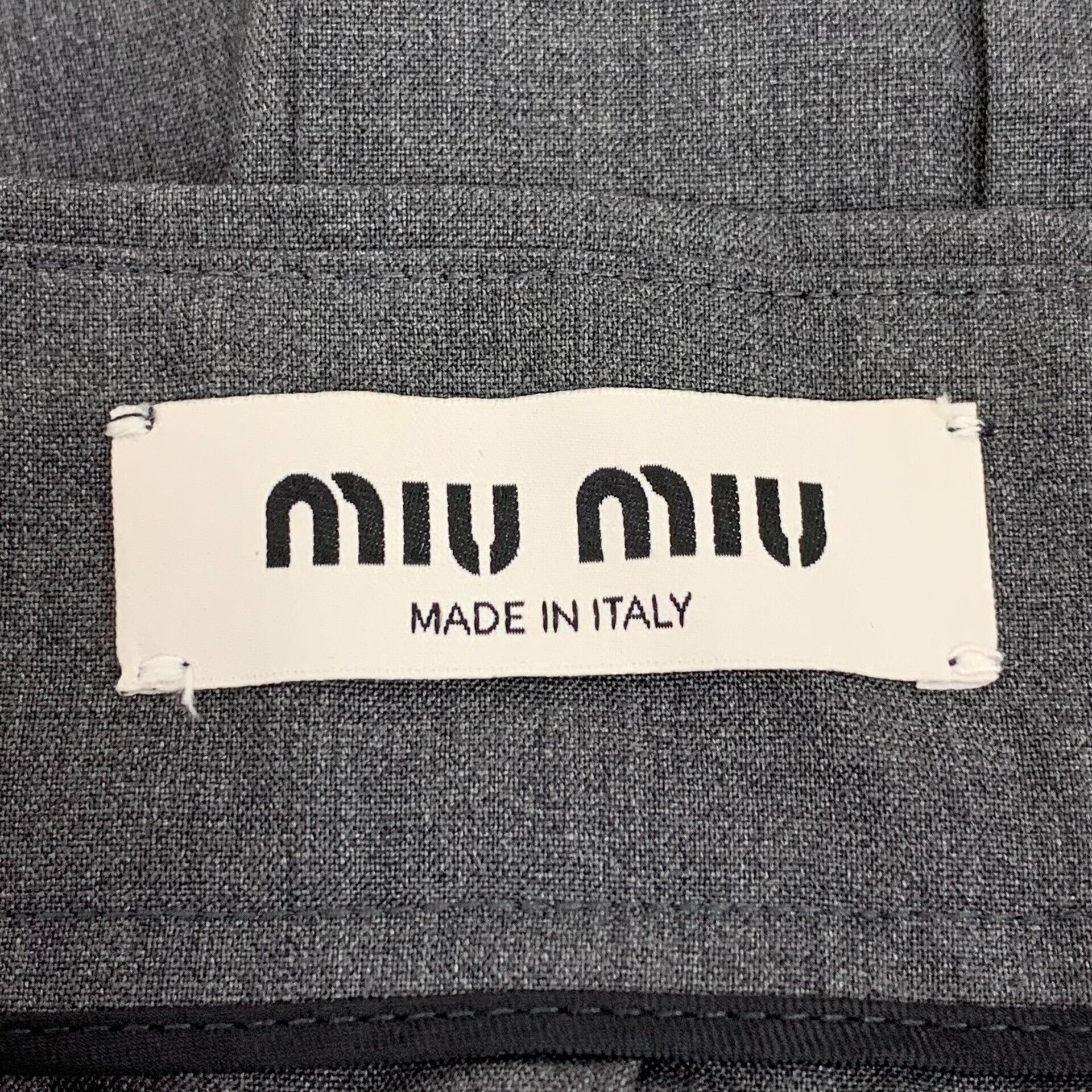 Miu Miu Miu Miu Dark Gray Pleated Wool Skirt Size US 36 / EU 52 - 5 Thumbnail