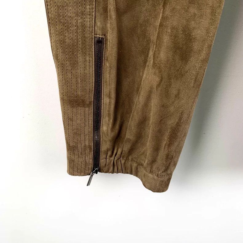 Brunello Cucinelli Brunello Cucinelli Brown Leather Casual Pants Size US 36 / EU 52 - 4 Thumbnail